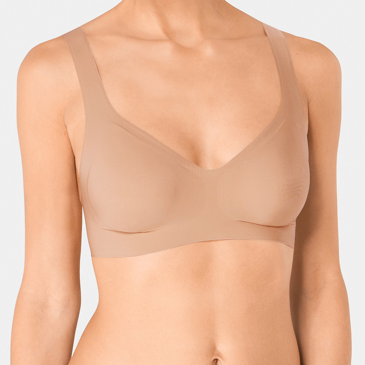 Calvin Klein Women's Invisibles Comfort Seamless Bralette Bra Lavendar M 