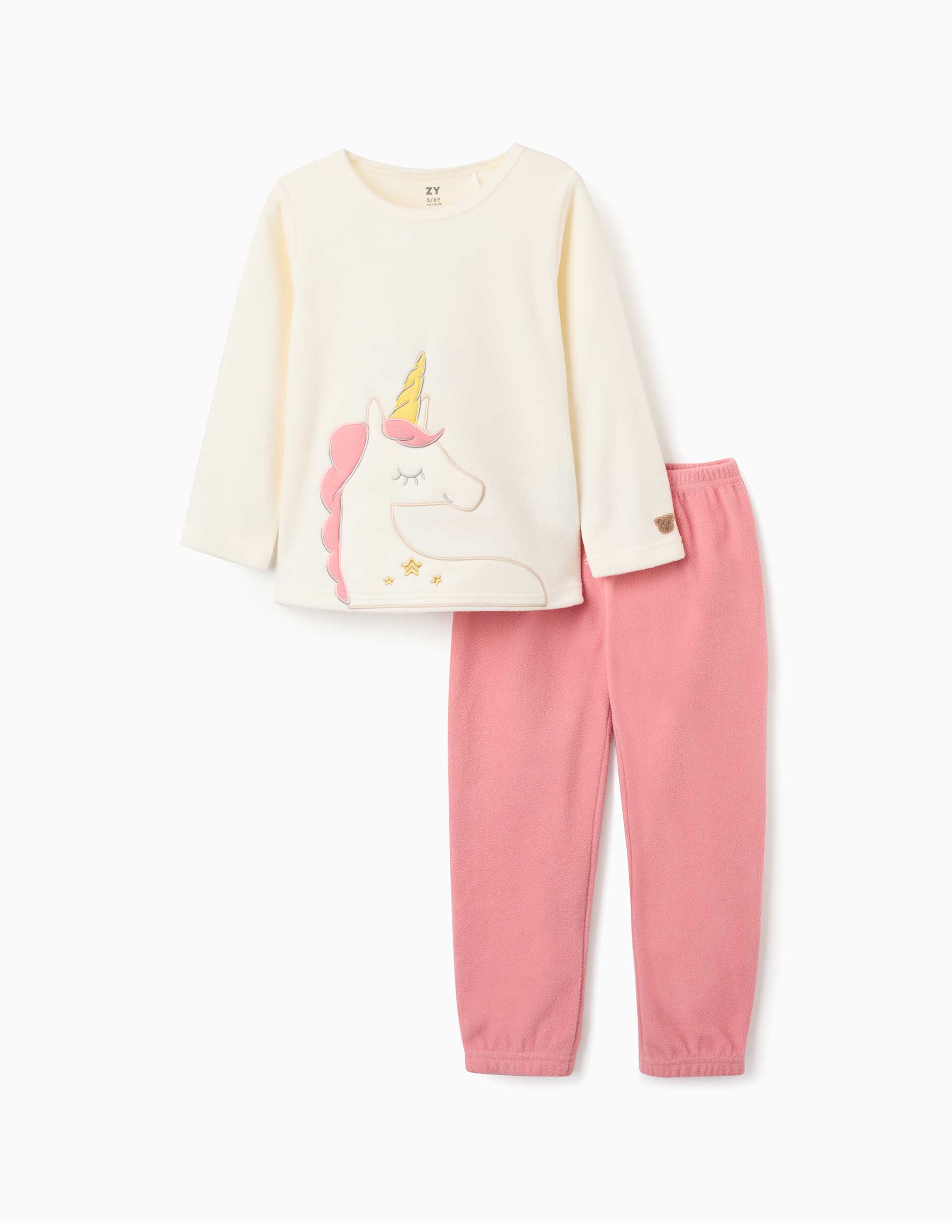 Pyjama en polaire avec licorne brodée, ZIPPY