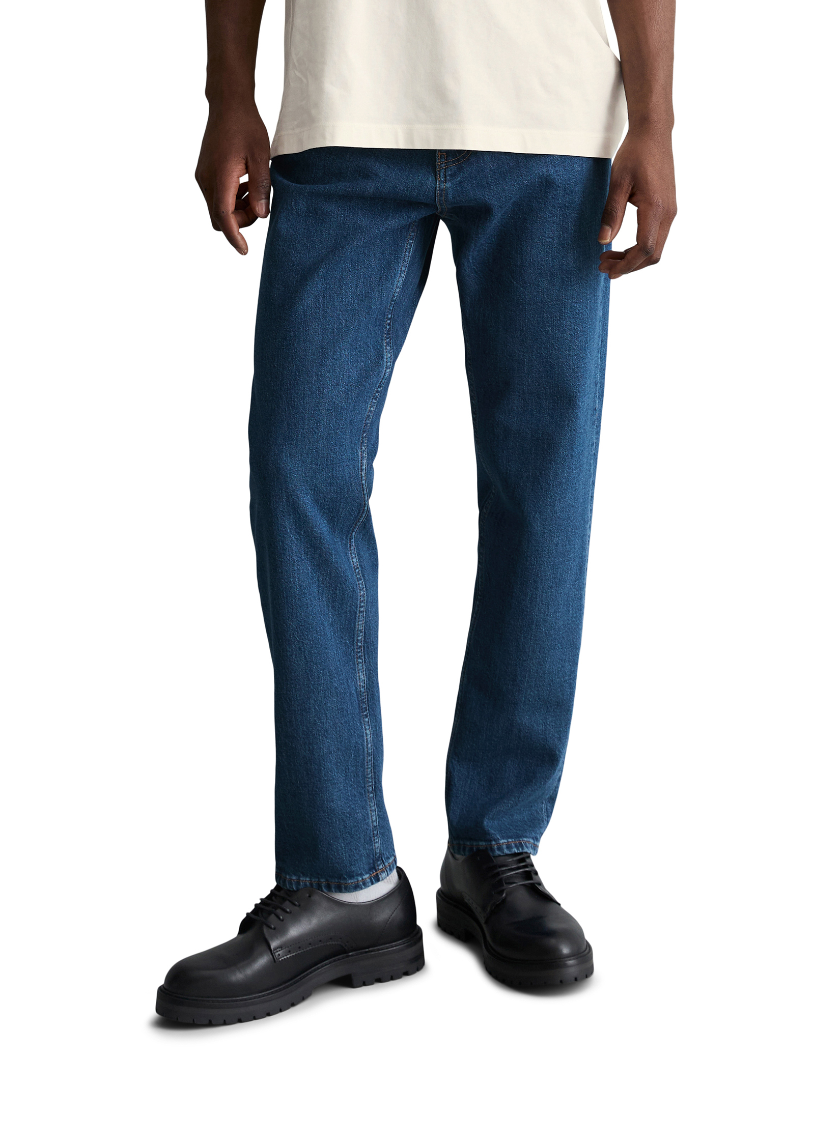 Jeans modèle Linus tapered en coton bio mélangé, MARC O’POLO DENIM