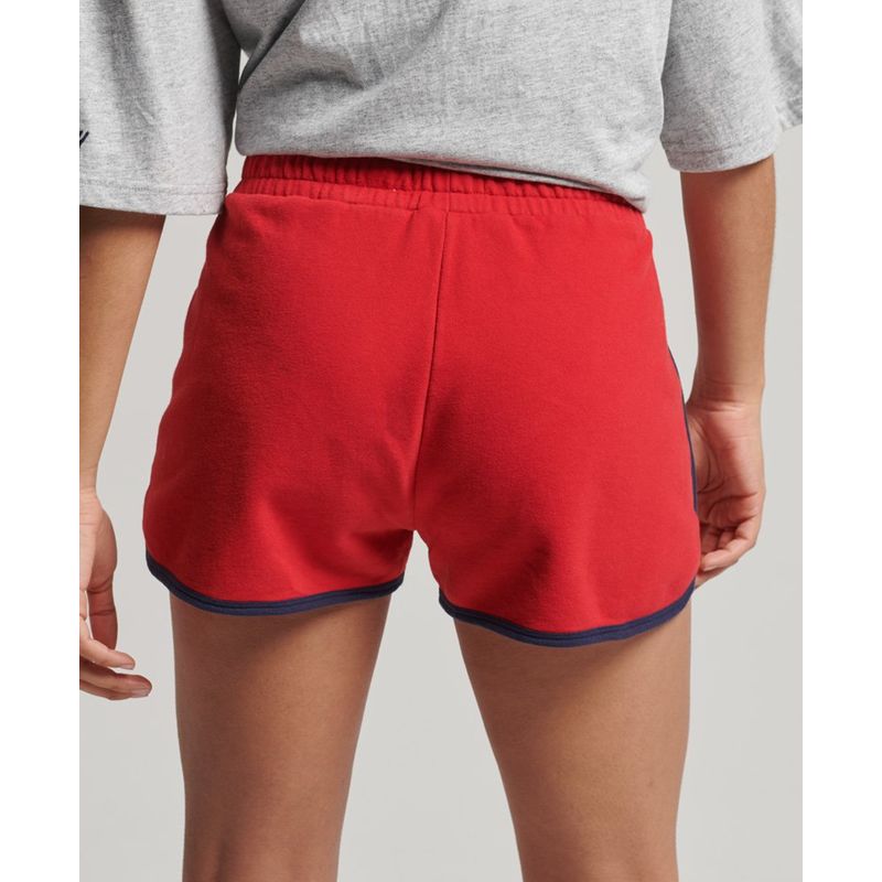 Short rouge femme online sport