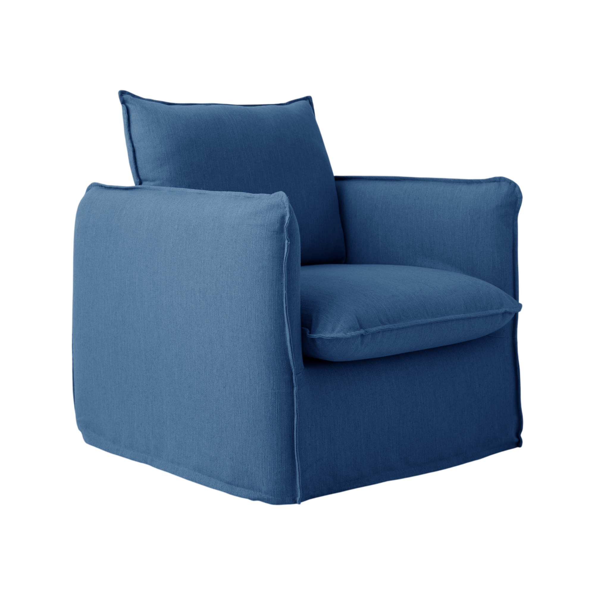 Fauteuil tissu effet lin - ORPHEE, CAMIF
