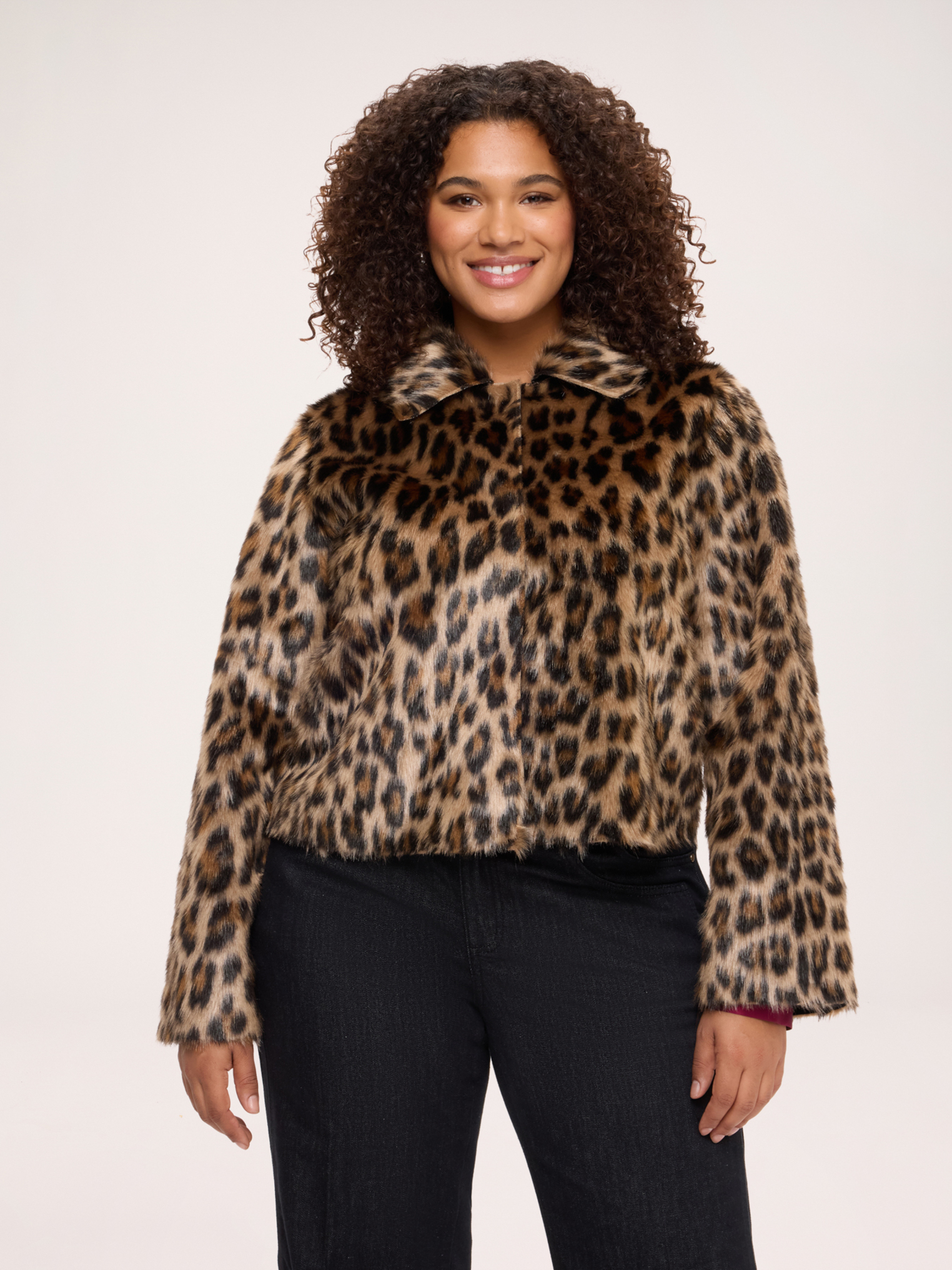 Veste courte imprimé animalier, FIORELLA RUBINO
