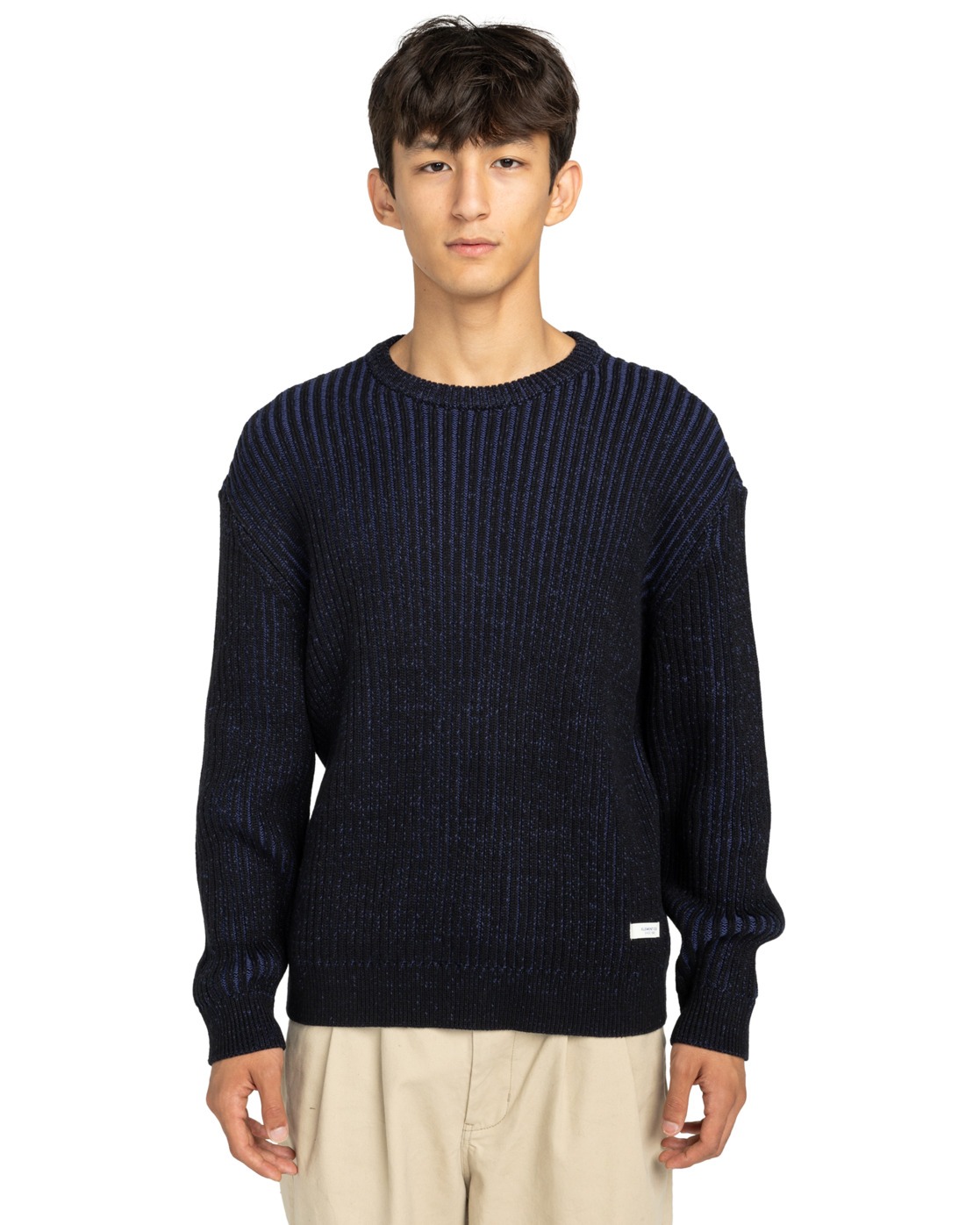 Pull à col rond 2TONE RIB CR, ELEMENT