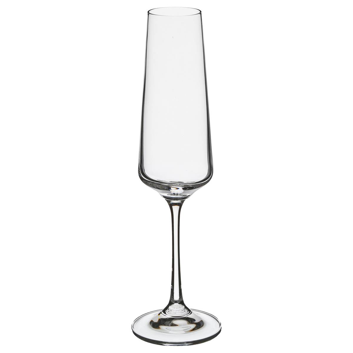 Lot de 6 flûtes à champagne en verre cristallin 16 cl SELENGA, SECRET DE GOURMET