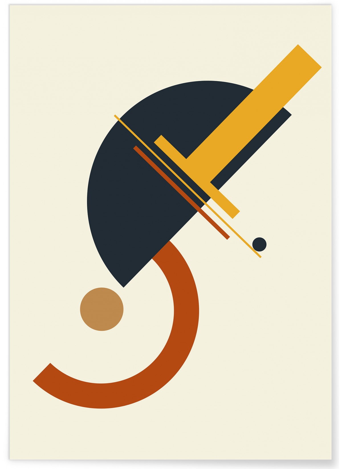 Affiche Abstract Composition 6, L'AFFICHERIE
