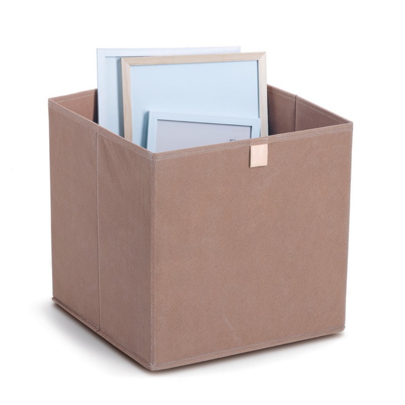 Panier cubique rangement textile, ZELLER PRESENT