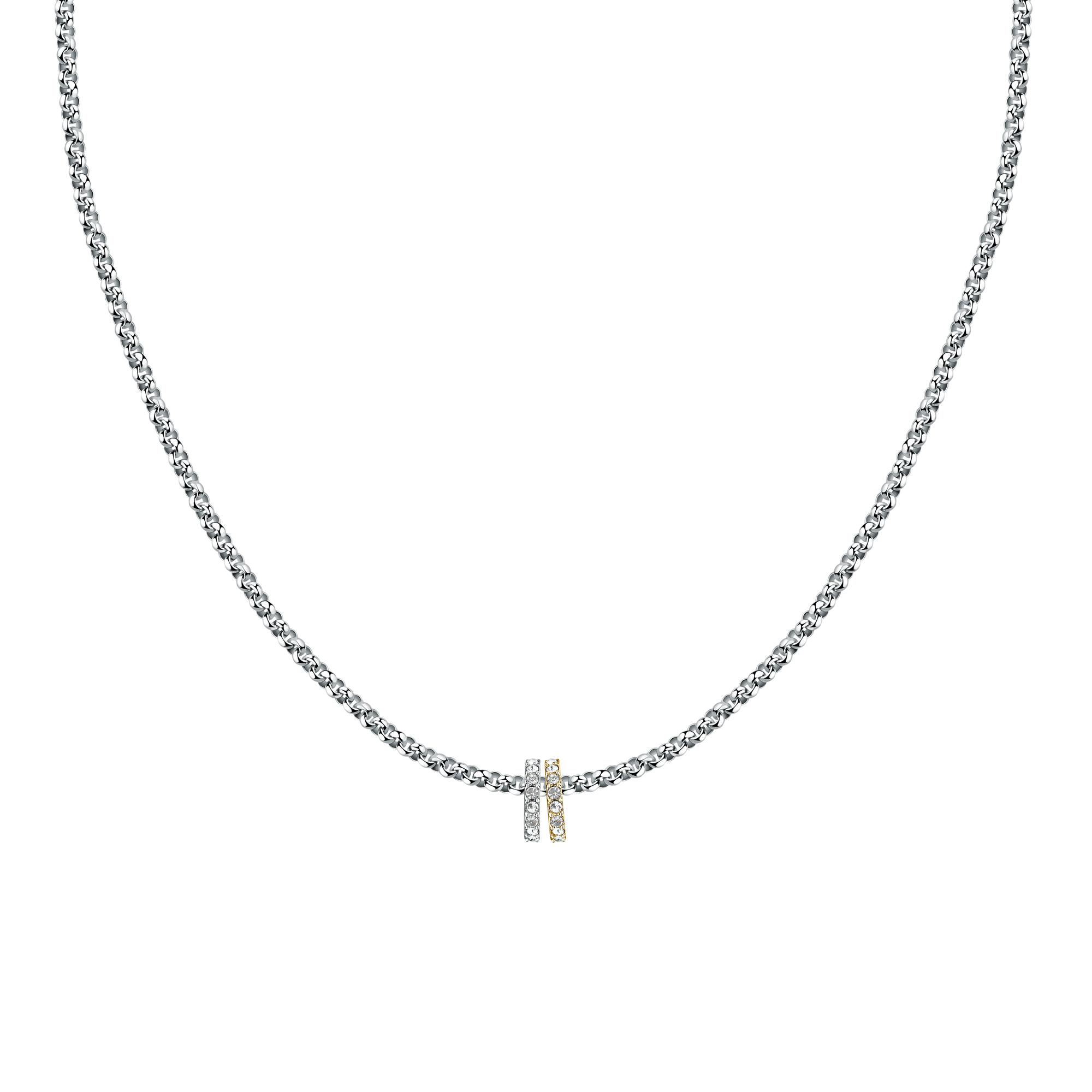 Collier en acier,cristaux, DROPS, MORELLATO