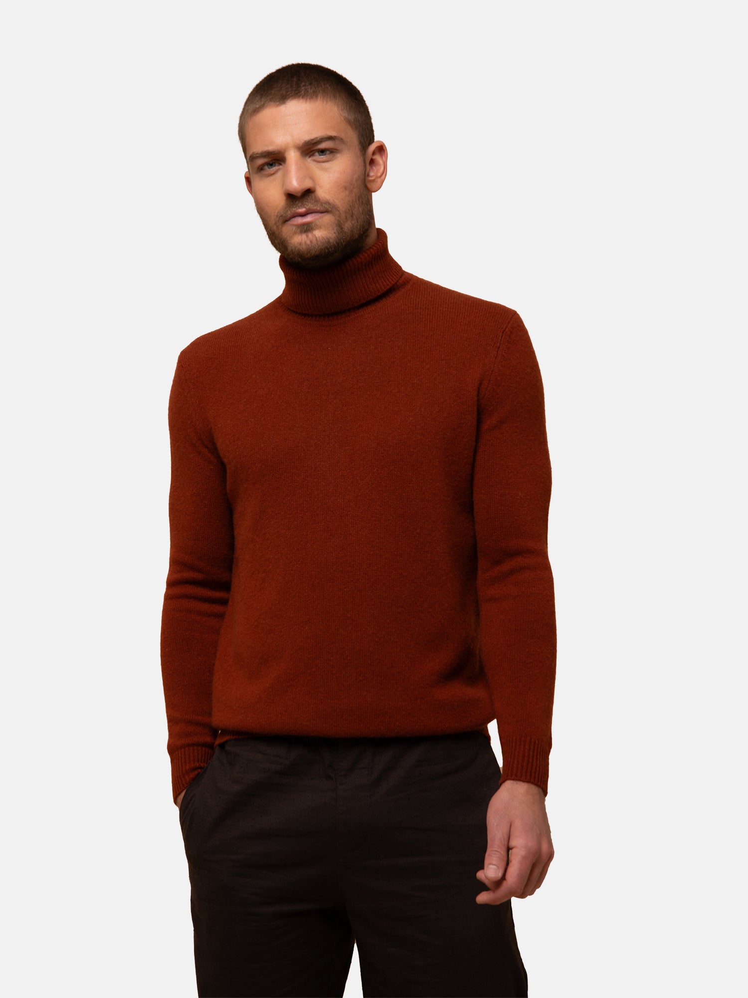 Pull Col Roulé 4 Fils Écureuil Sacha, JUST CASHMERE