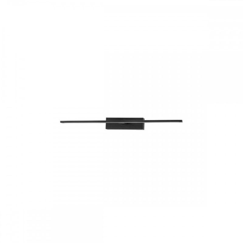 applique salle de bain mondrian noir led 20 w l62