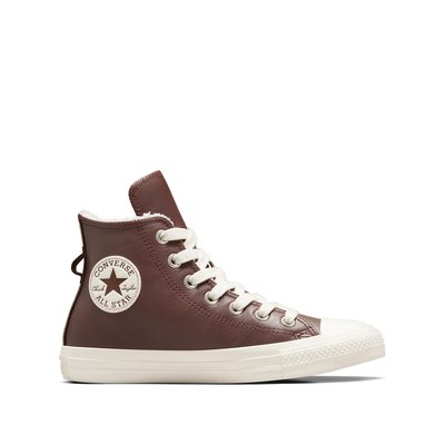 Chuck Taylor All Star Hi Warm Weather Leather High Top Trainers CONVERSE