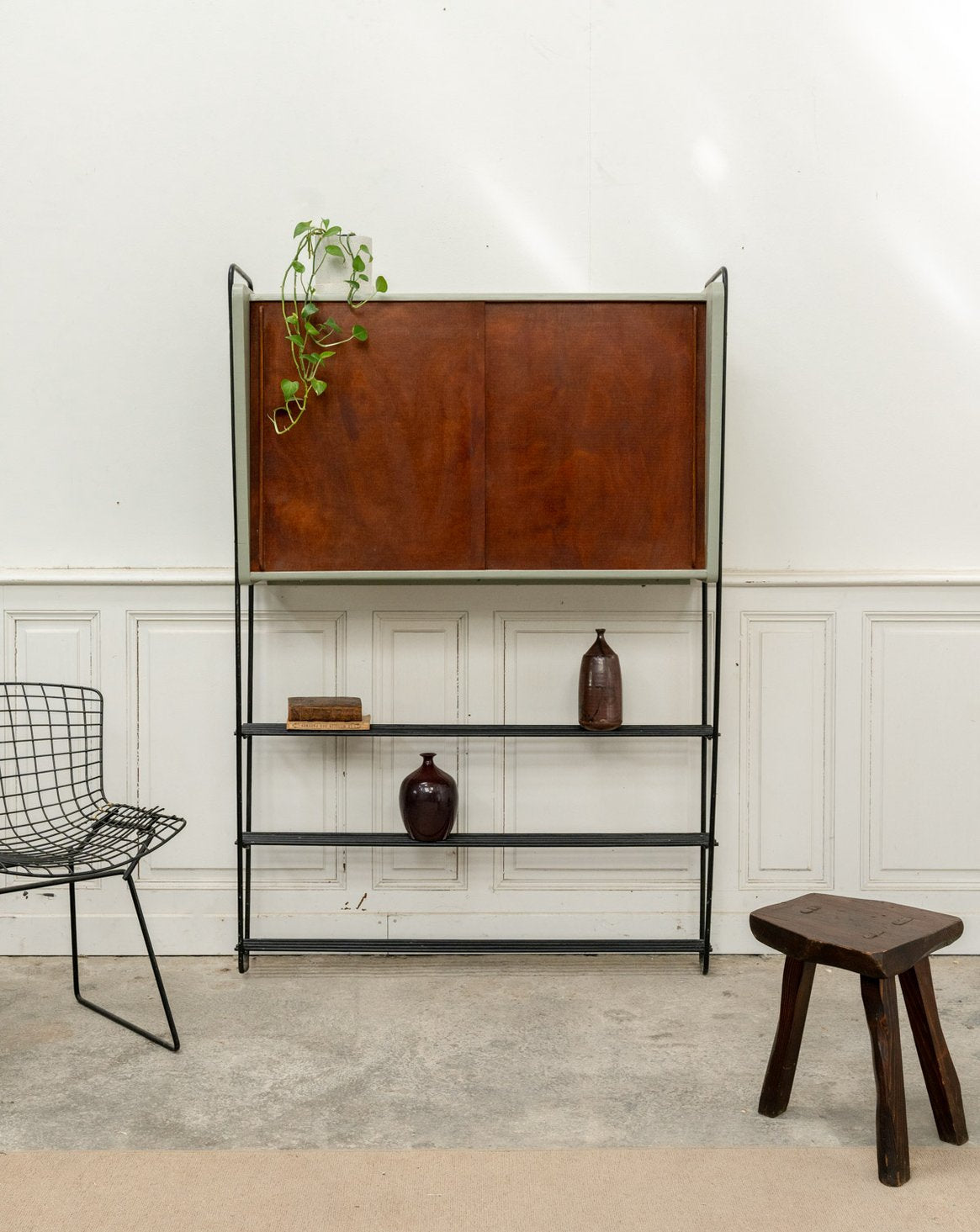 Étagère bibliothèque vintage au style scandinave Isabelle N°311 - Bon état, DEBONGOUT
