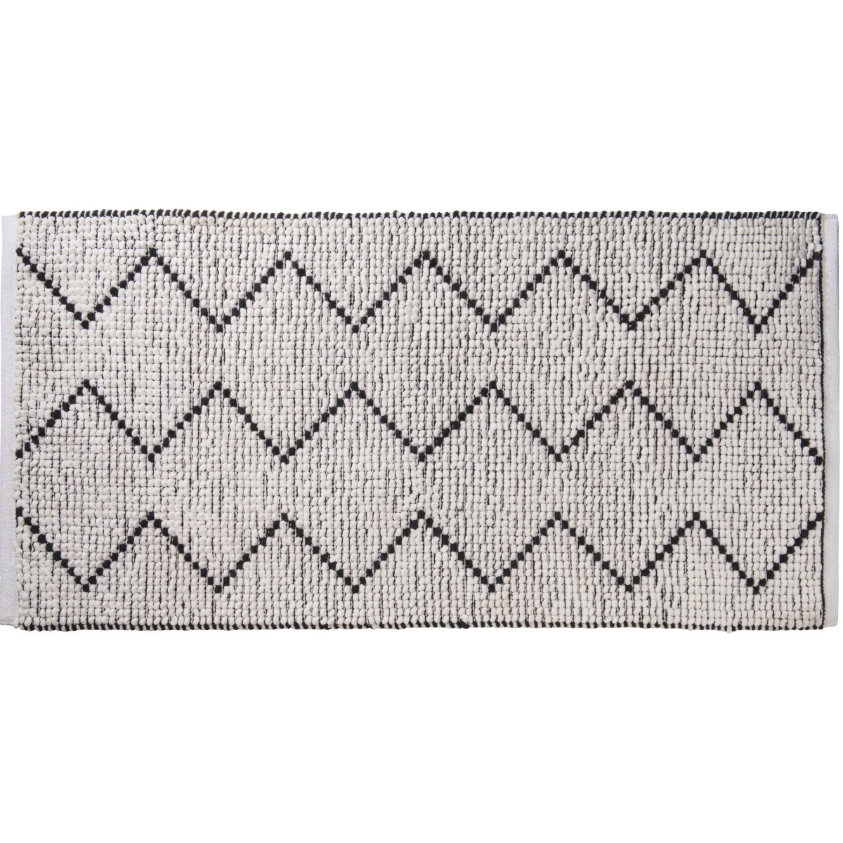 Tapis de bain zigzag en polycoton ZIG ZAG, GUY LEVASSEUR