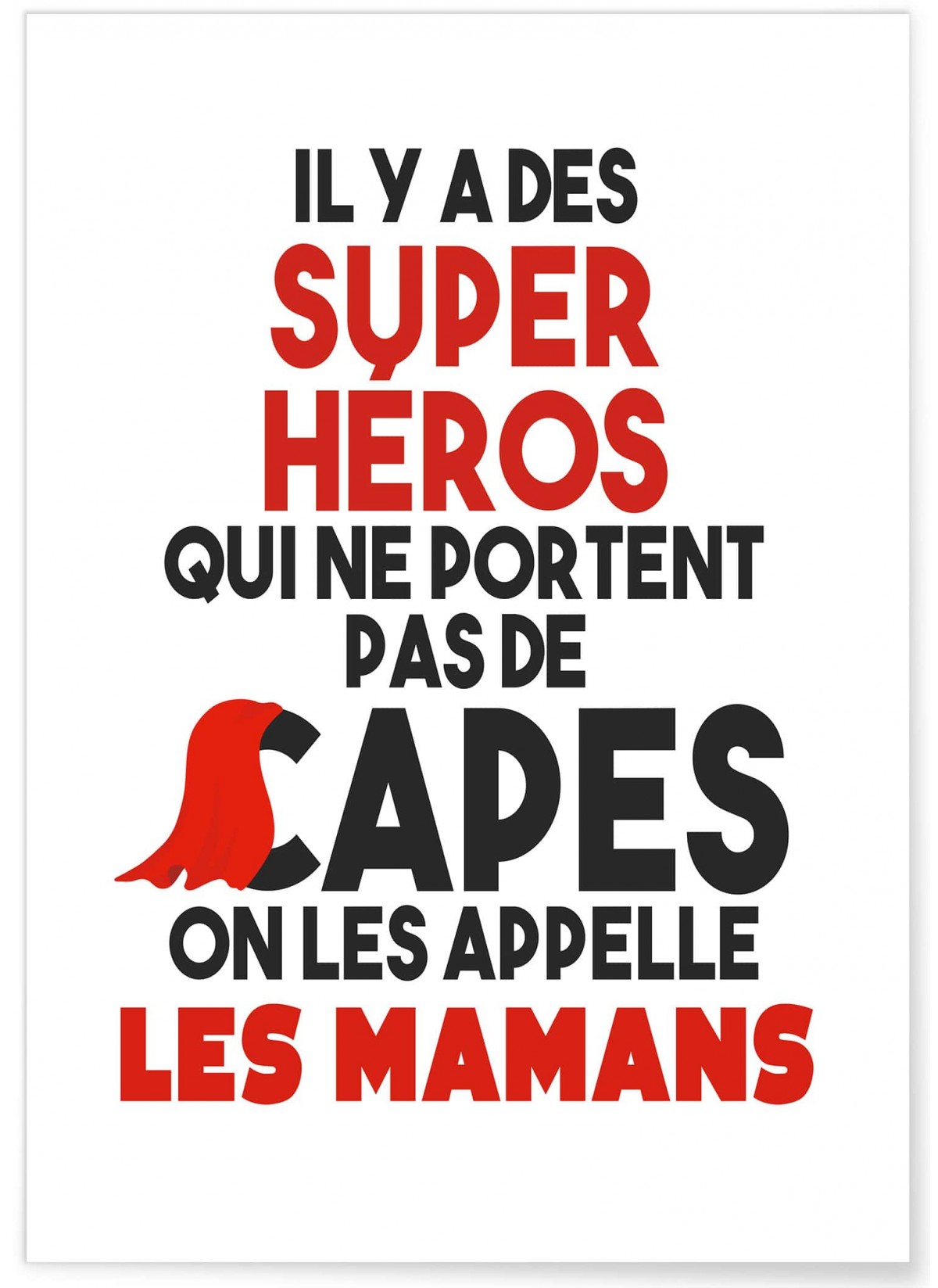 Affiche 'Mamans Super Héros', L'AFFICHERIE