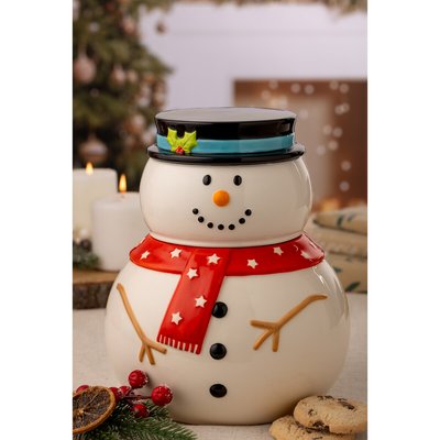 Snowman Cookie Jar PRICE & KENSINGTON