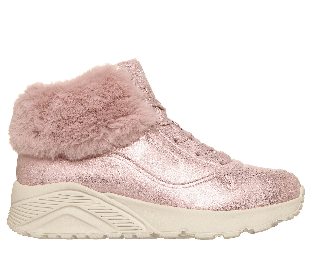 Kids Uno Lite Cute Fur You Trainers, SKECHERS