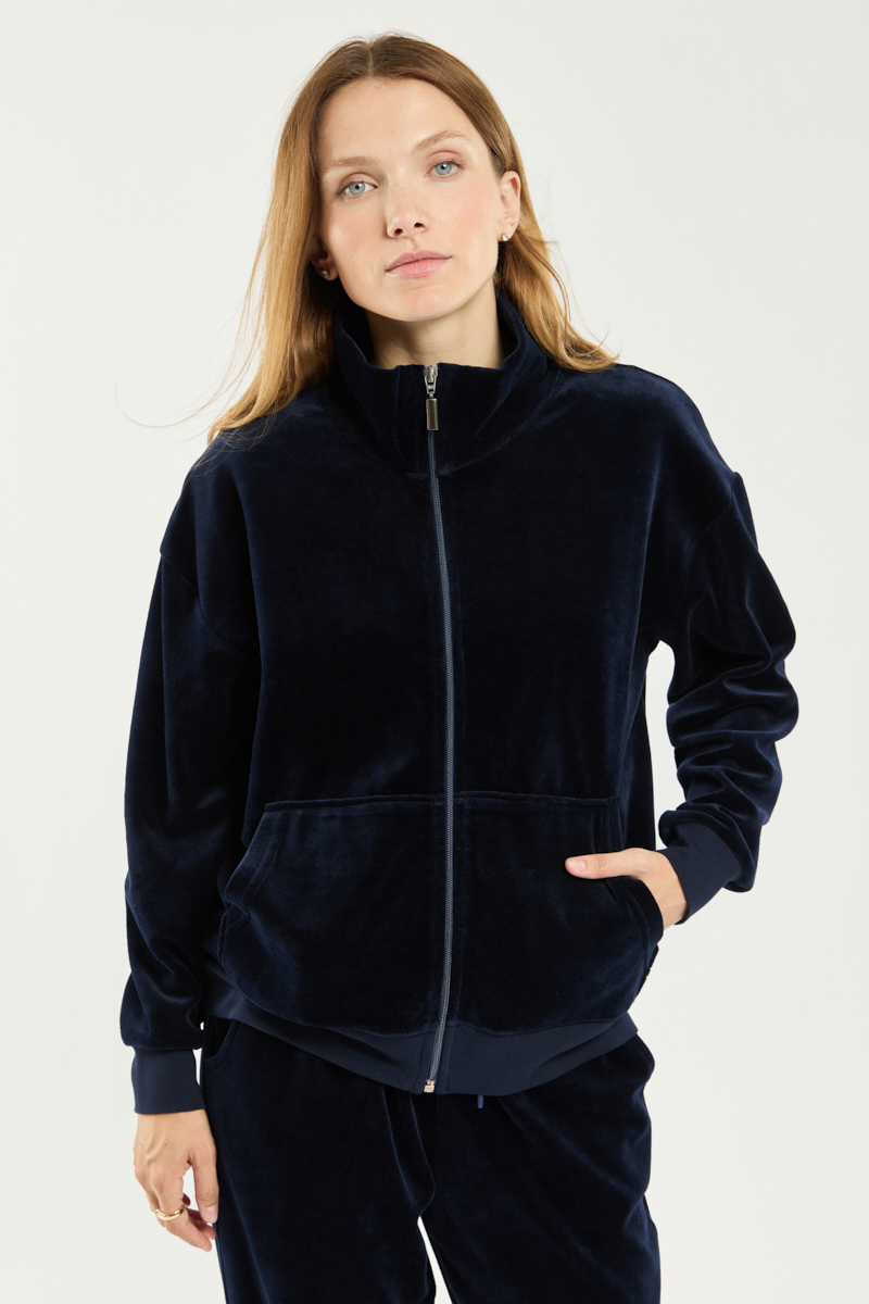 Veste zippée velours - coton, ARMOR-LUX