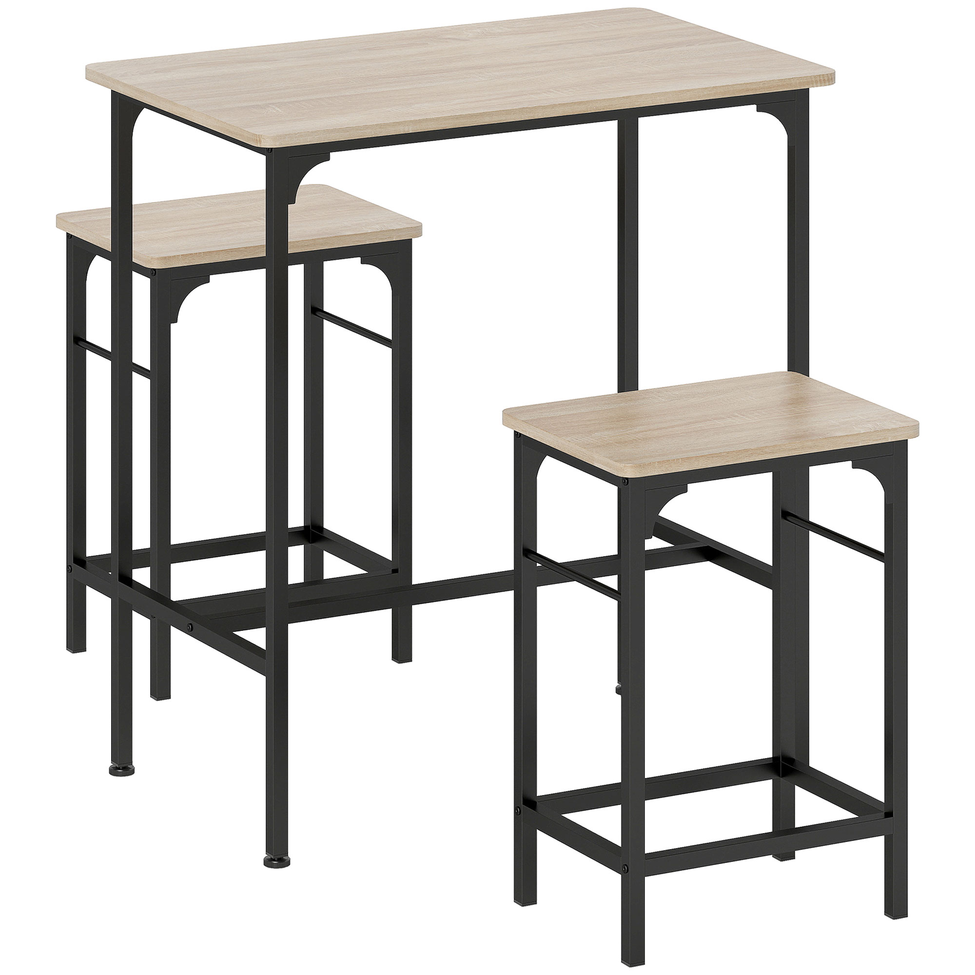 Ensemble de table de bar Panneau de, HOMCOM
