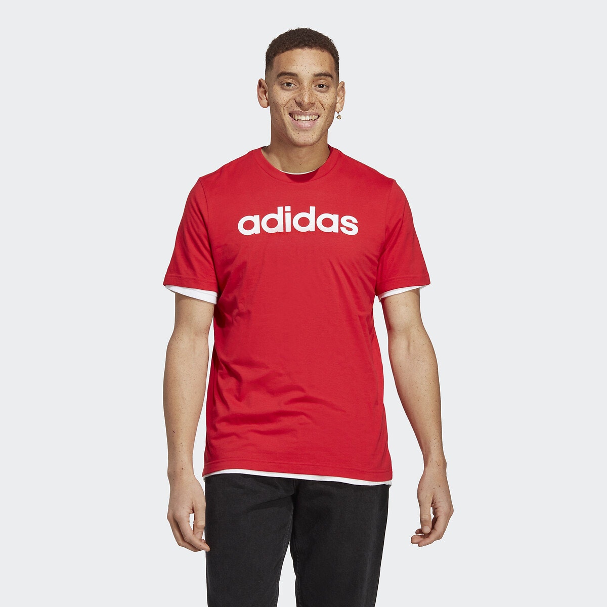 tee shirt adidas blanc rouge