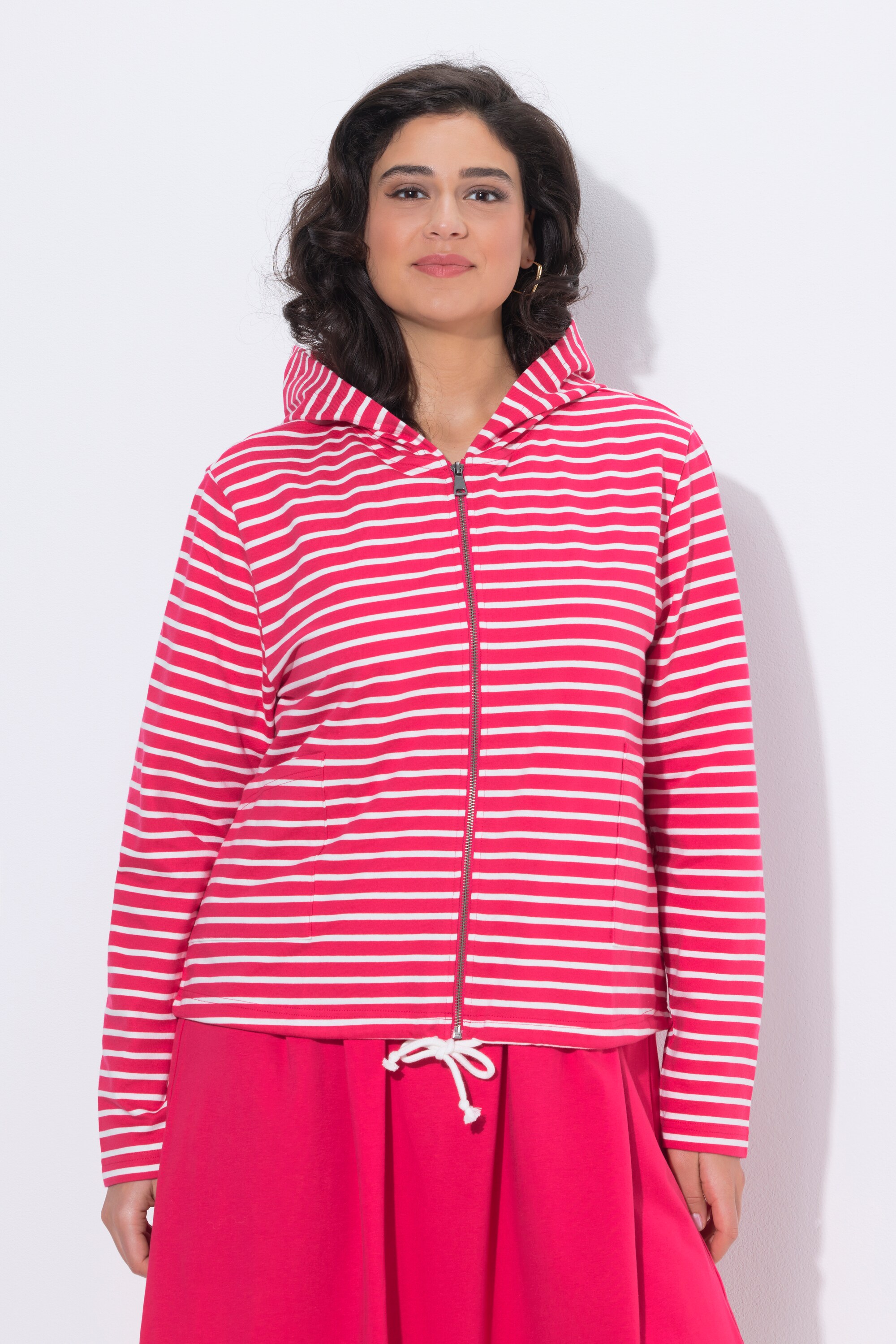 Veste en molleton rayé, ULLA POPKEN