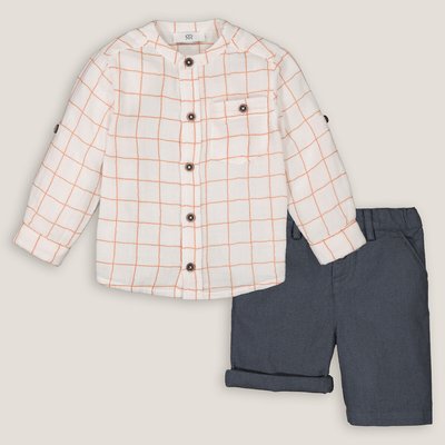 Cotton Shirt/Shorts Outfit LA REDOUTE COLLECTIONS