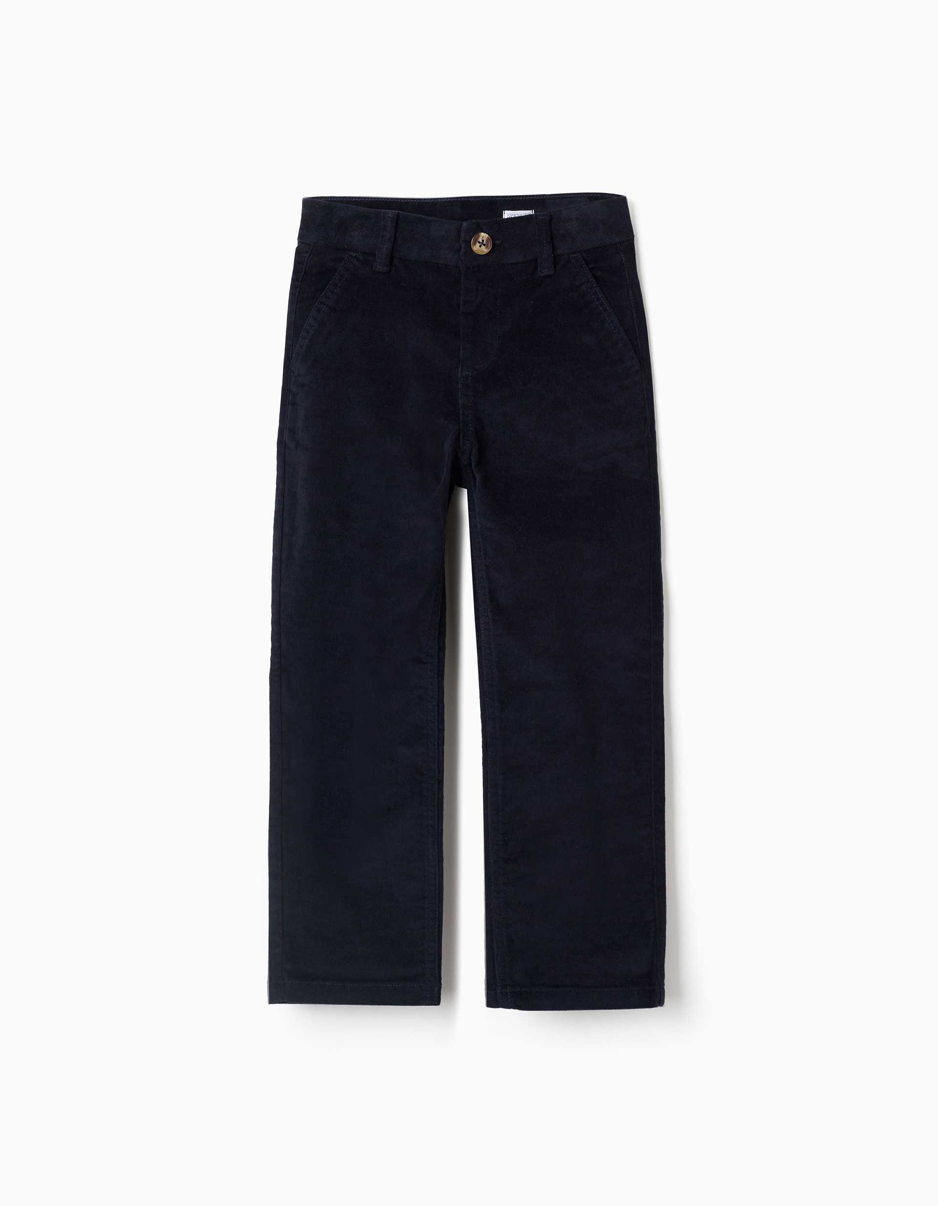 Pantalon à coupe droite en velours côtelé avec poches You&Me, ZIPPY