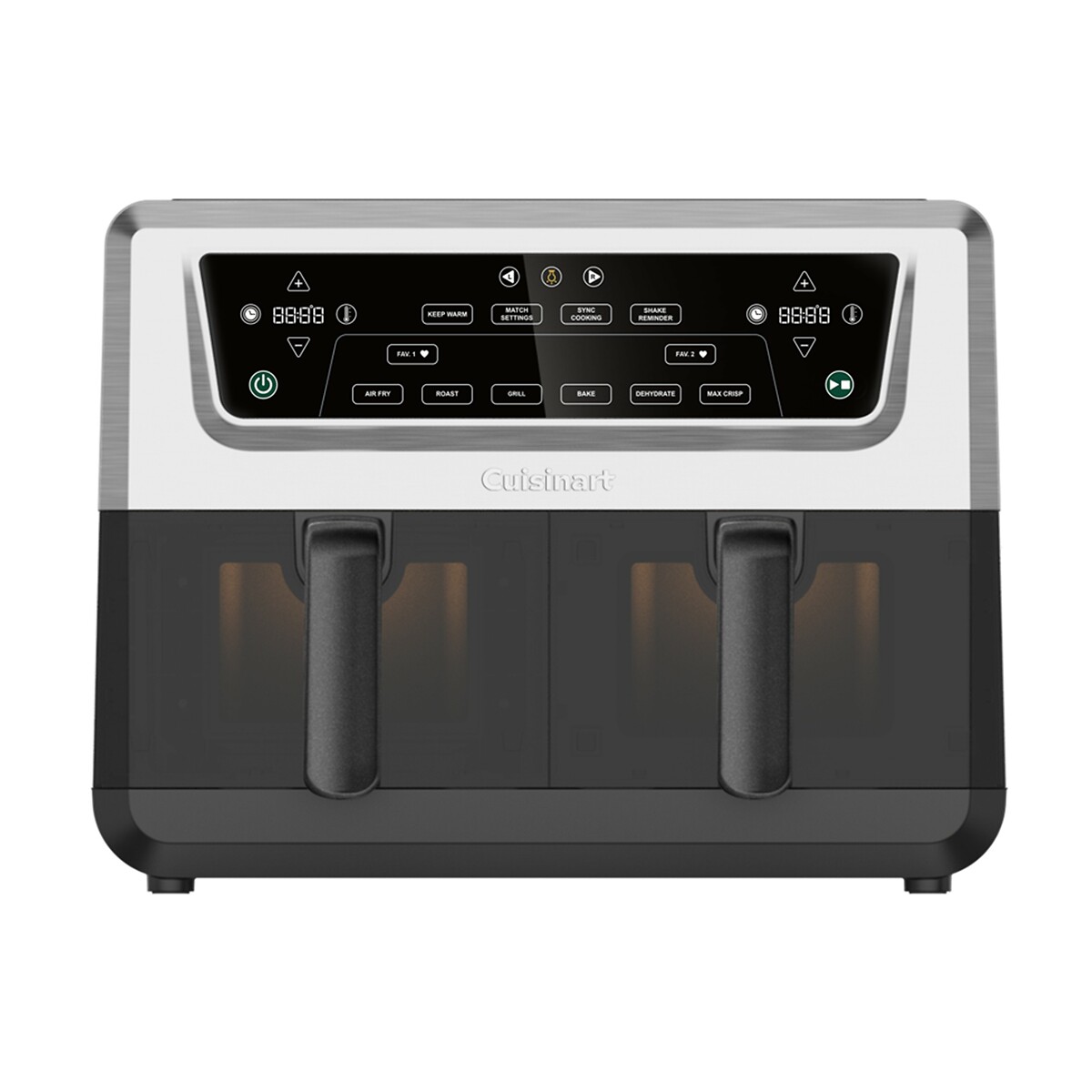 Airfryer 2 paniers avec fenêtres 10,4 L AFD10XSSE, CUISINART