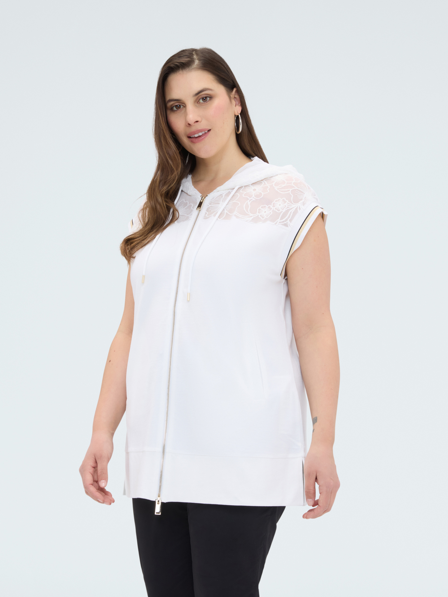 Sweat gilet à capuche, FIORELLA RUBINO