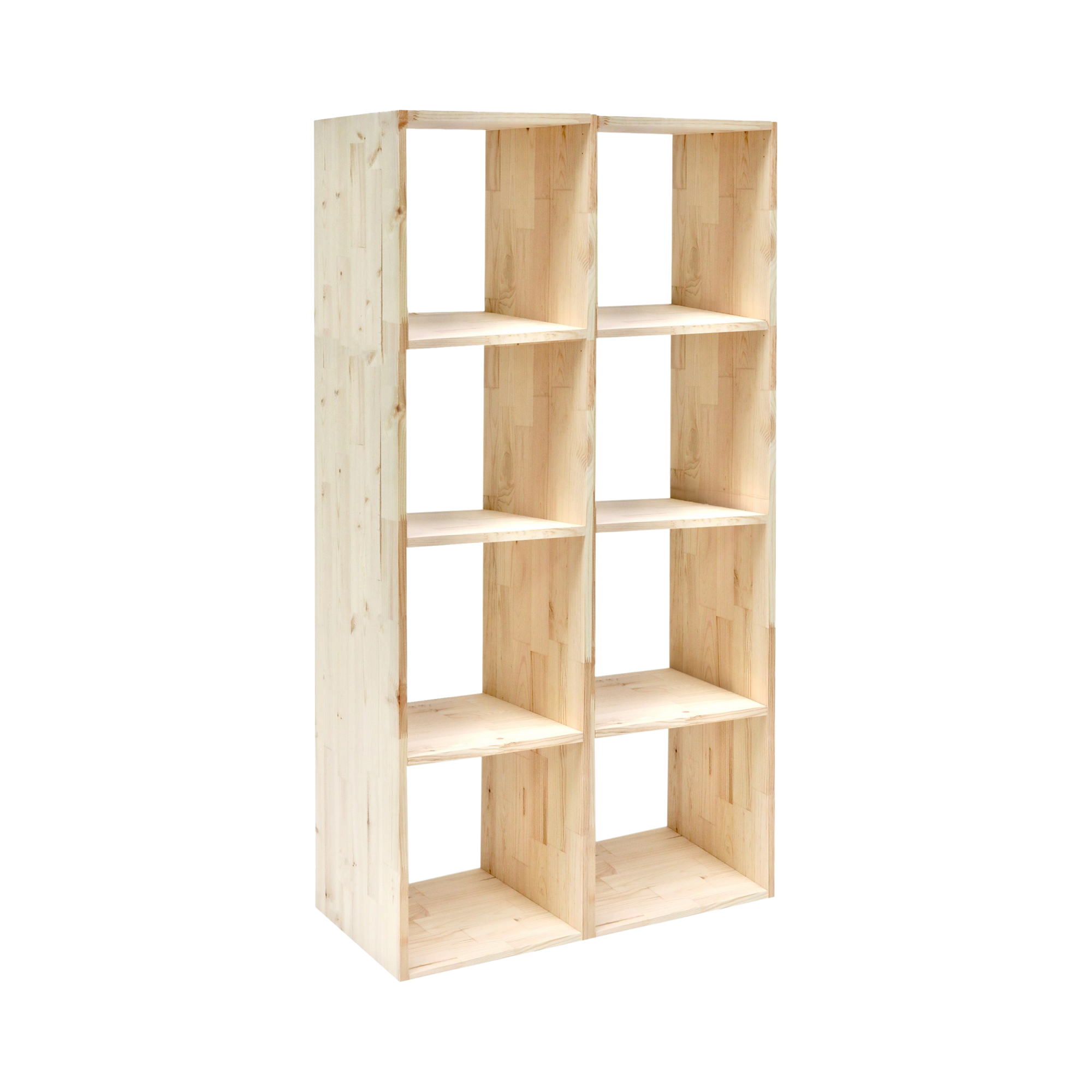 Etagère bois massif 8 cases - ELIO, CAMIF