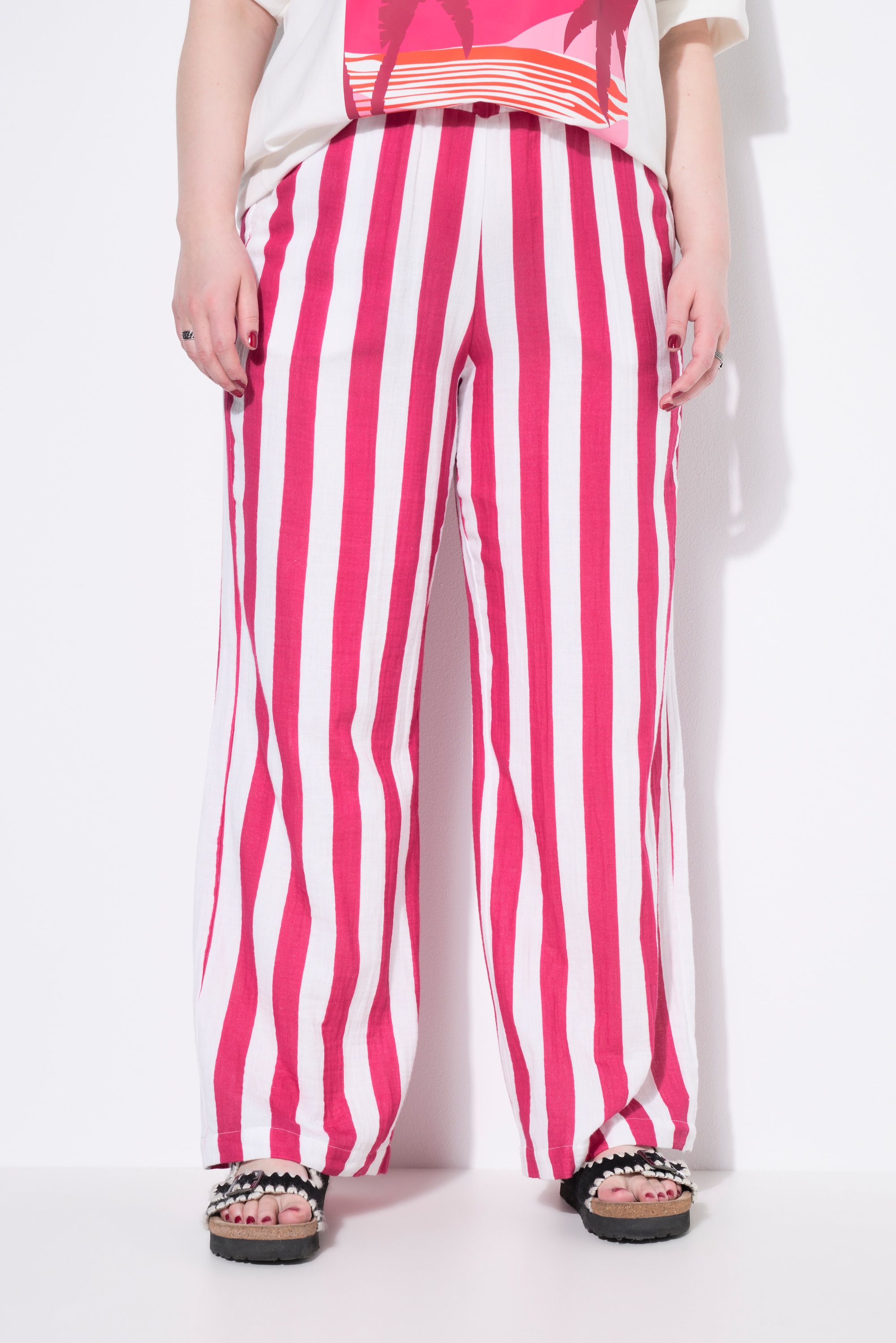 Pantalon en mousseline rayée, STUDIO UNTOLD