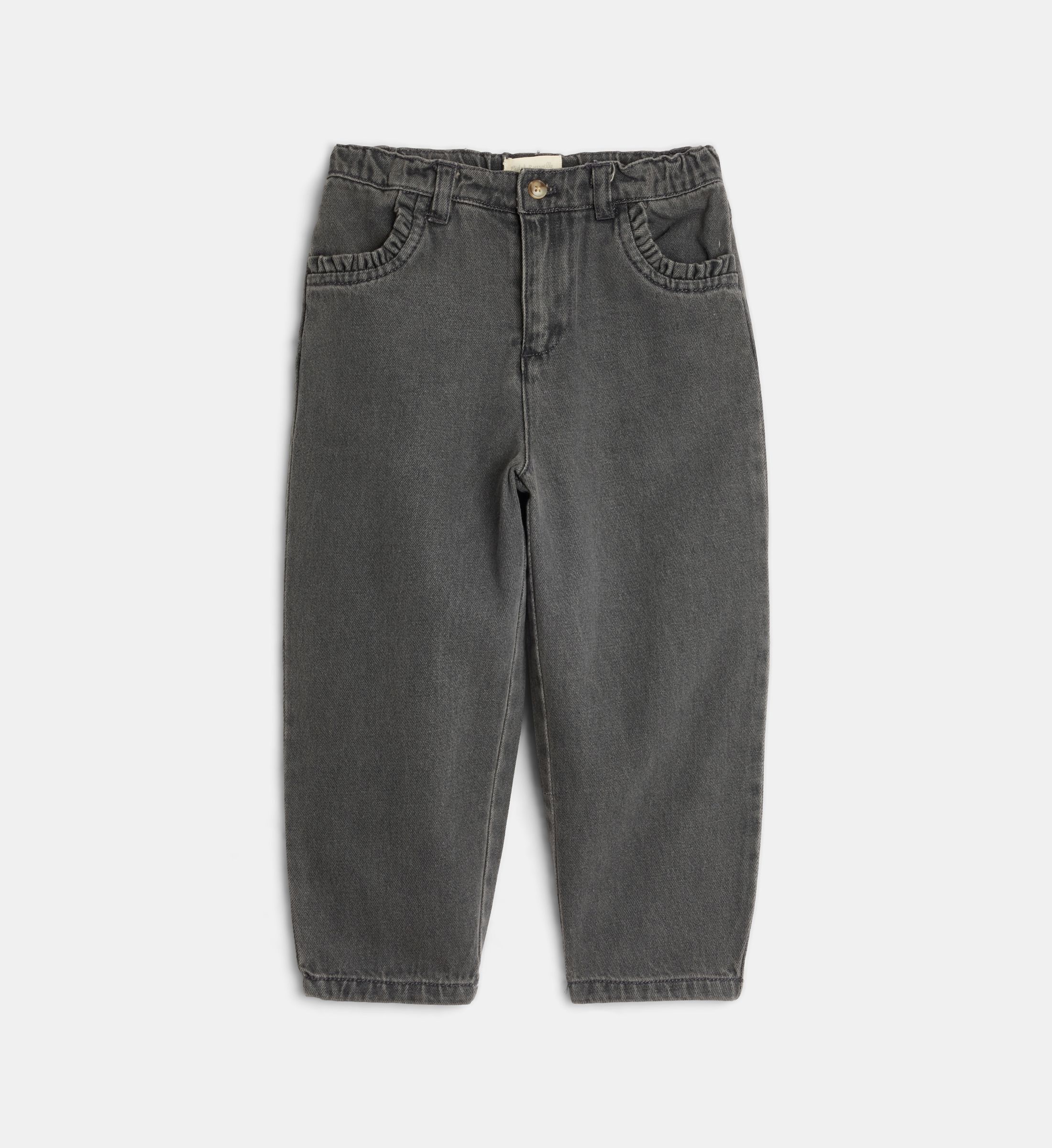Jean droit tabubble en denim de coton bio, CADET ROUSSELLE