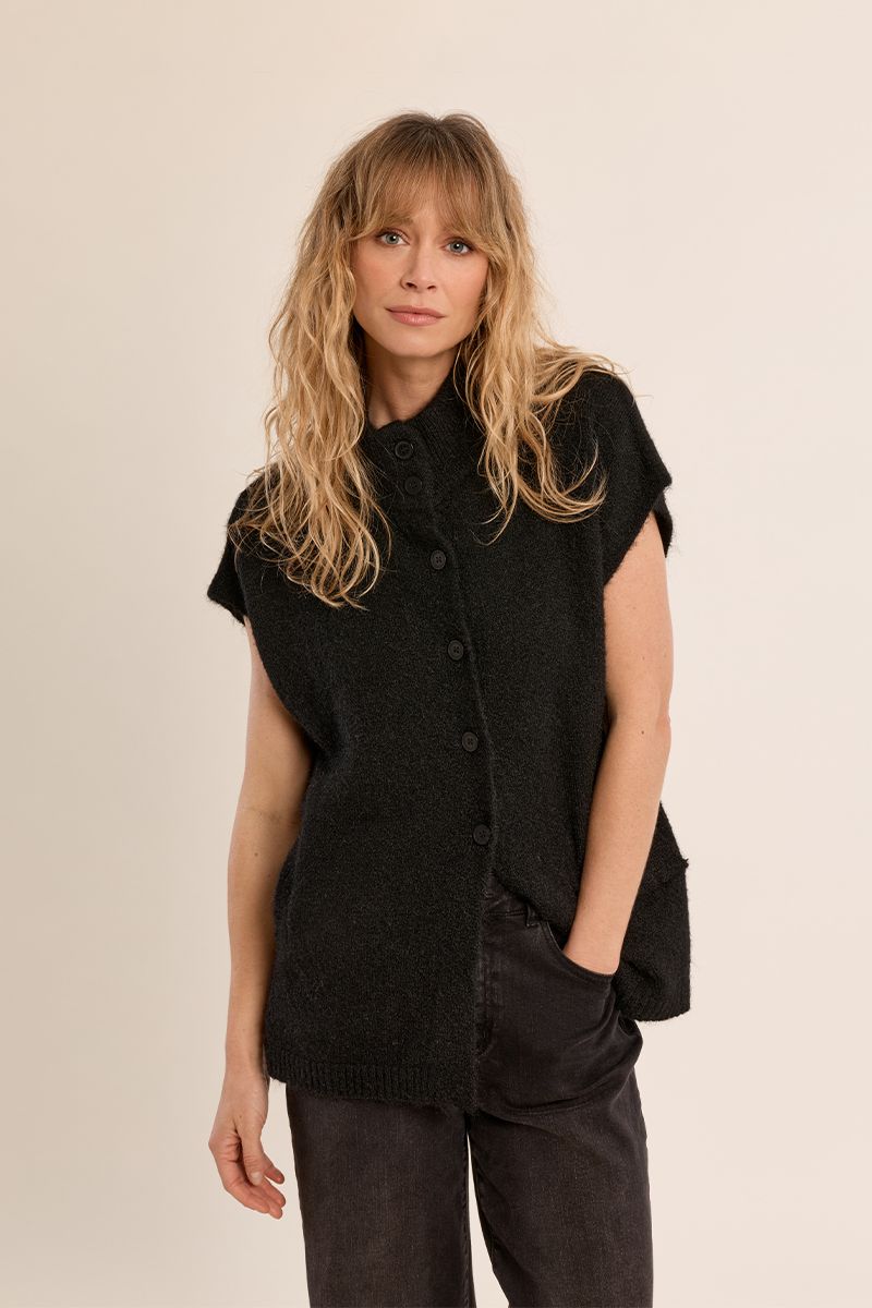 Gilet sans manches, col montant, MOLLY BRACKEN