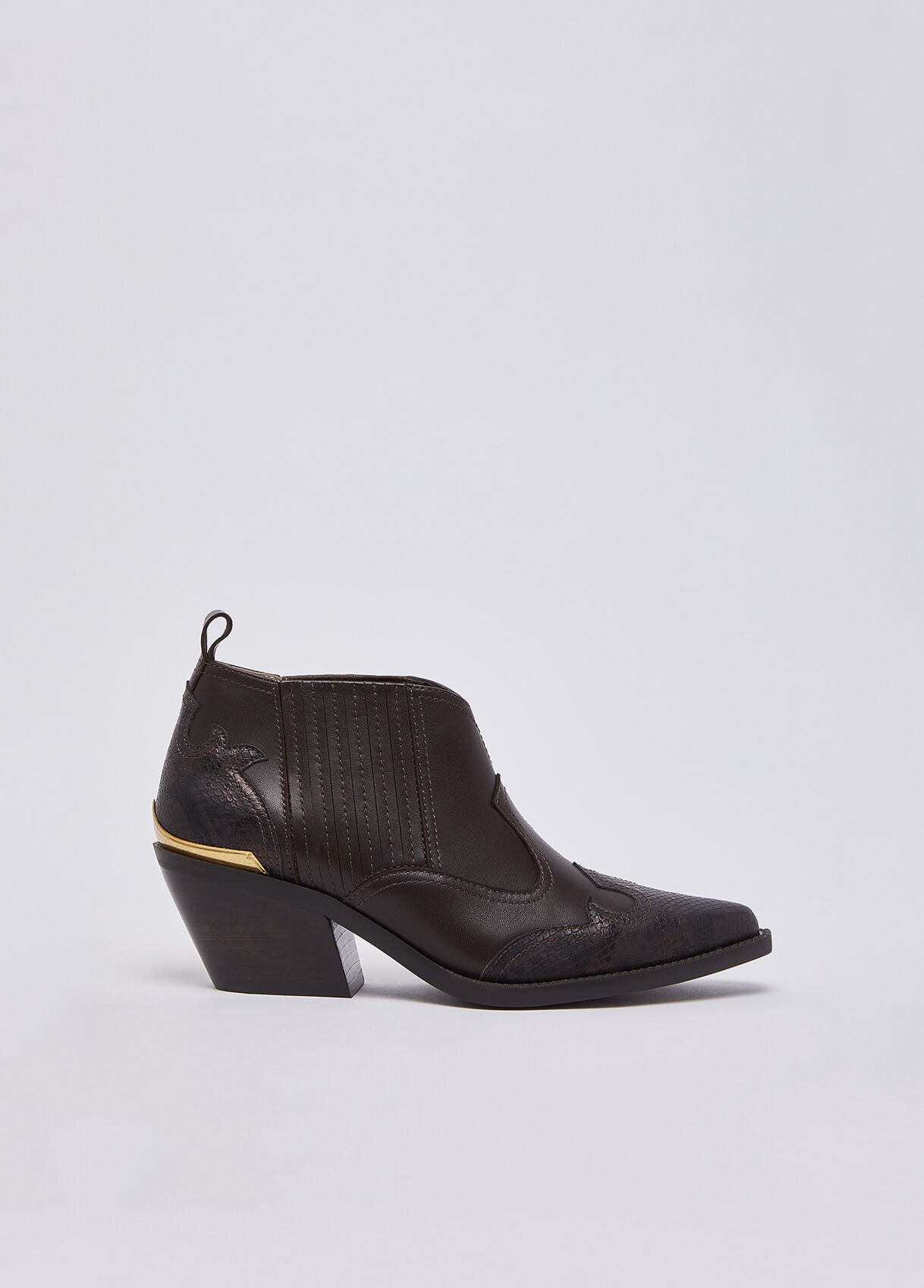 Bottines western avec imprimé python, LIU JO