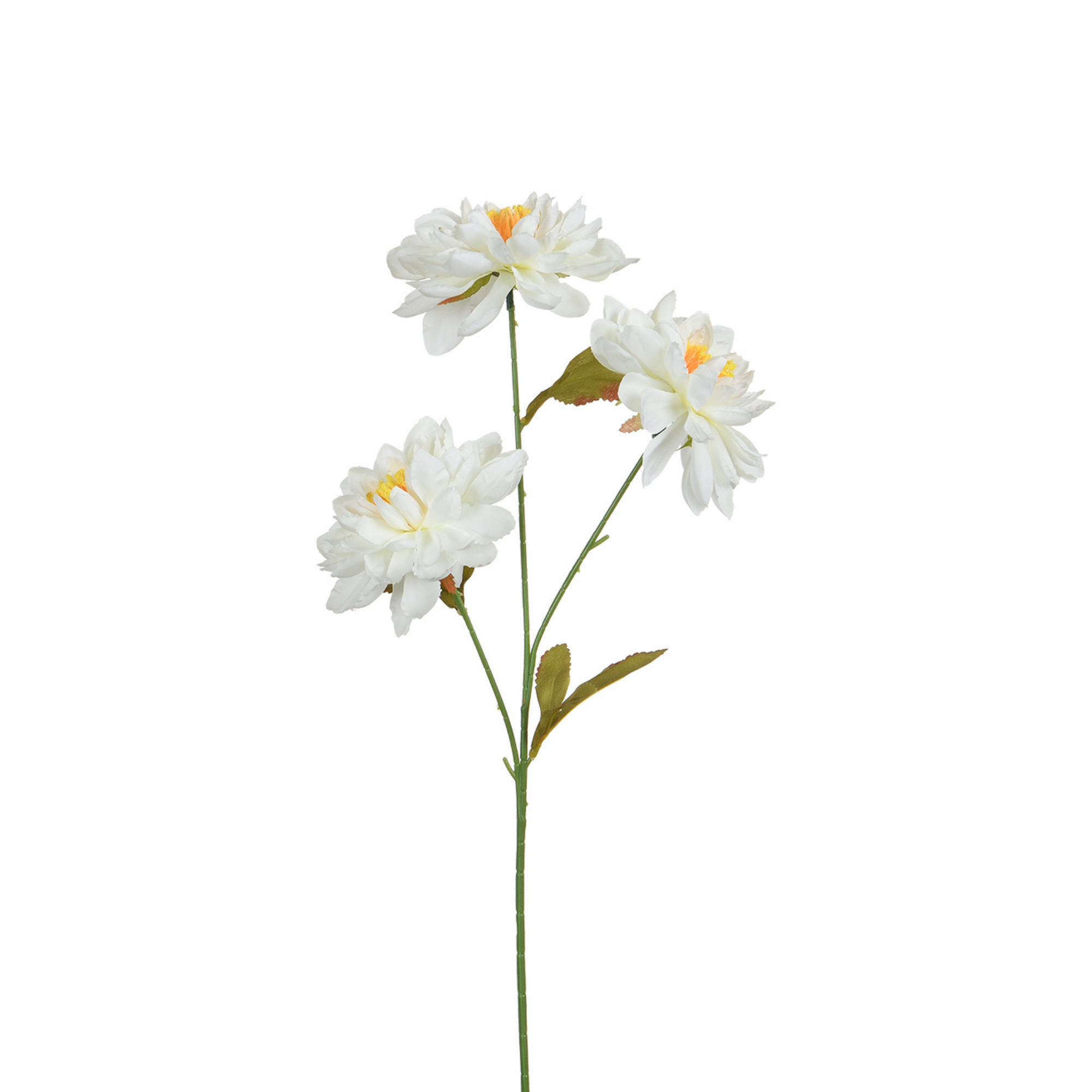 Tige de dahlia 3 fleurs artificielles H63 LES ESSENTIELS, SIA
