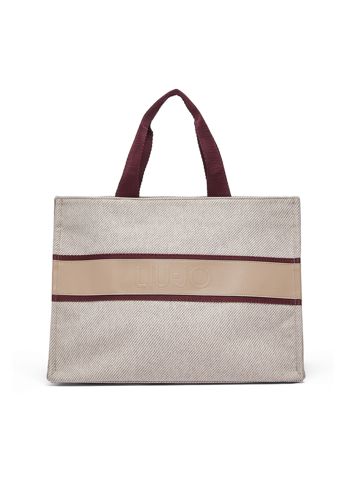 Sac tote grand format en drap de laine, LIU JO