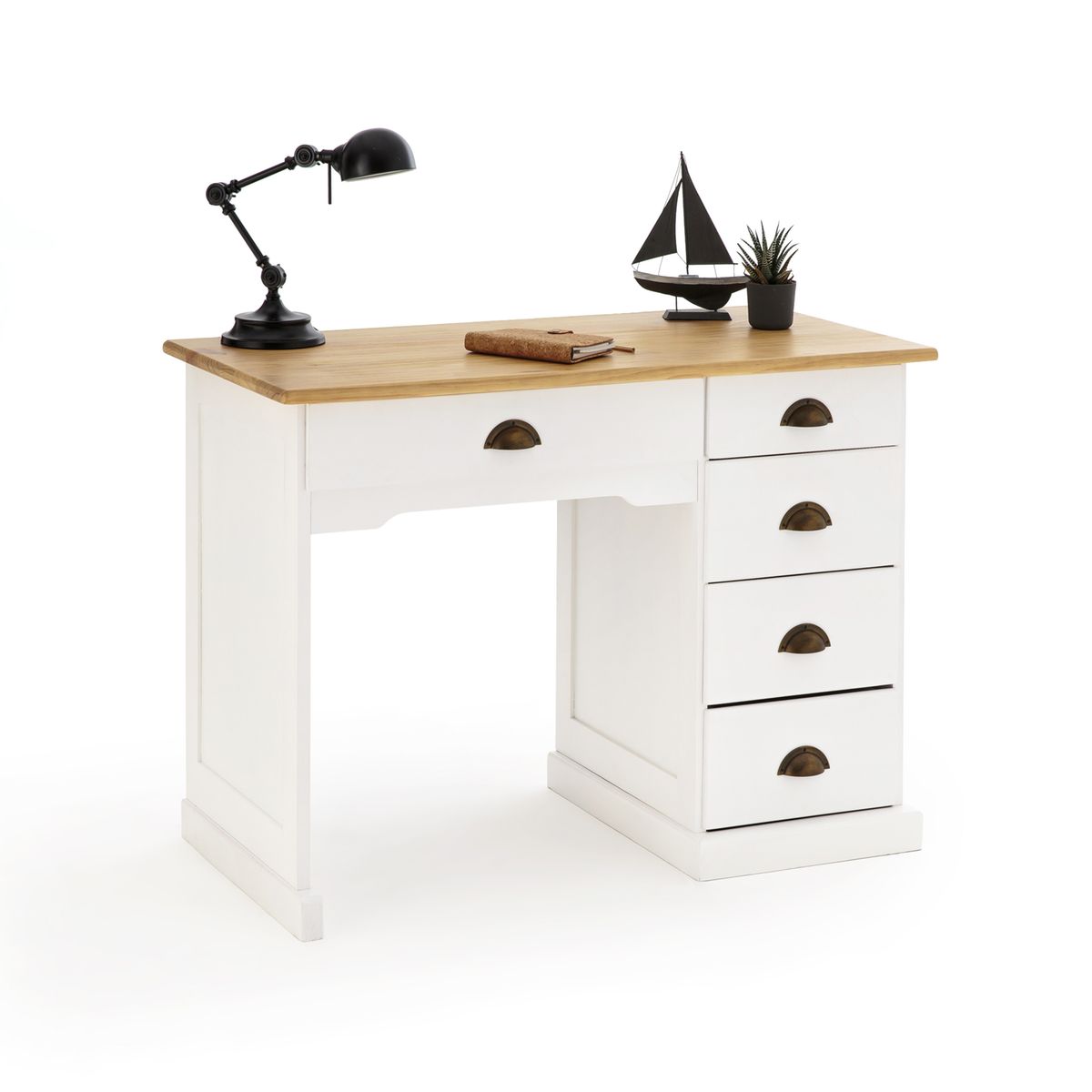 Bureau pin massif BETTA simple caisson  LA REDOUTE INTERIEURS image 0