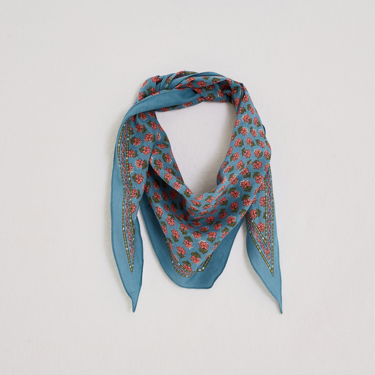 Foulard en coton imprimé fleuri, GRAIN DE MALICE