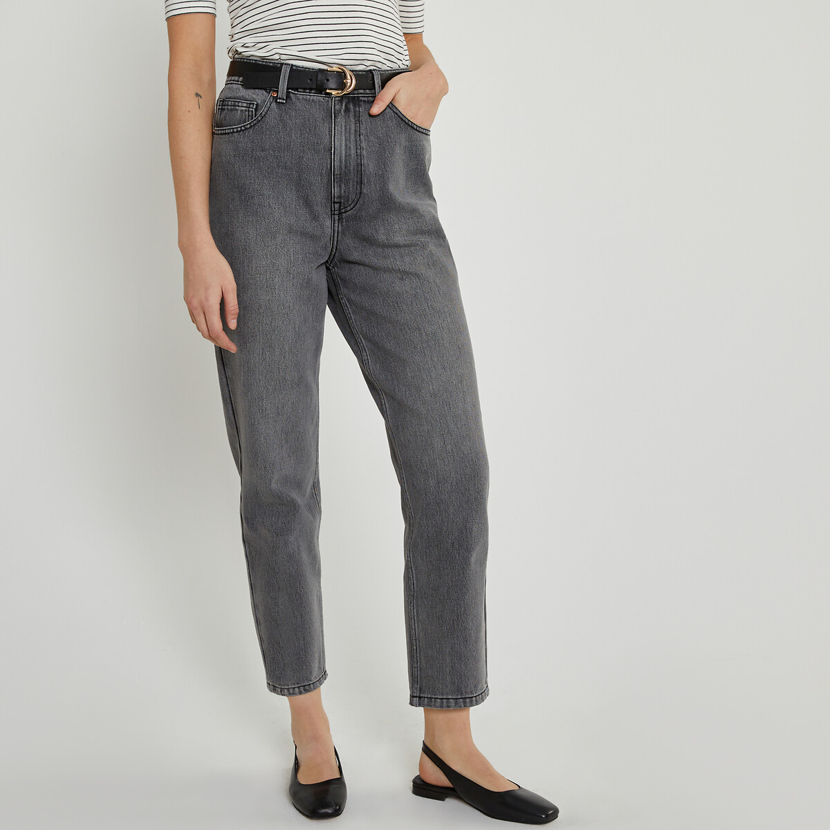 La Redoute Collections Bailarinas planas slingback de piel — foto 6