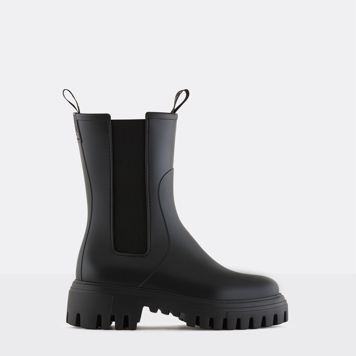 Boots en caoutchouc super l gers tige moyenne mate et vegan cora
