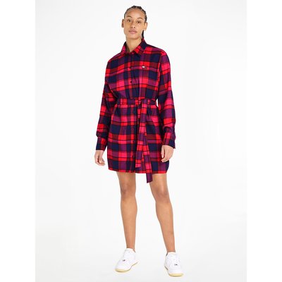 Checked Mini Shirt Dress TOMMY JEANS