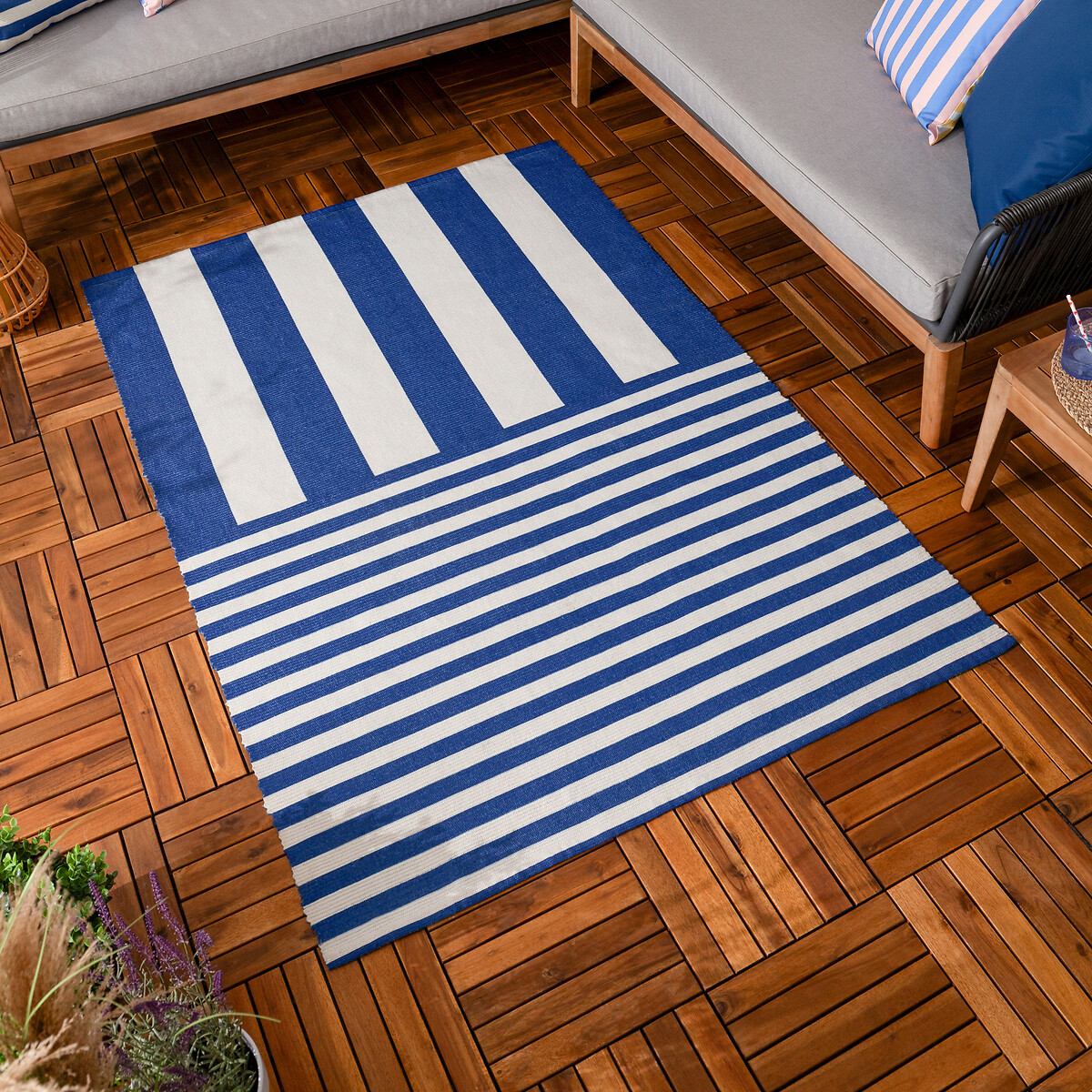 Deckstripe Printed Indoor/Outdoor Rug, FURN.