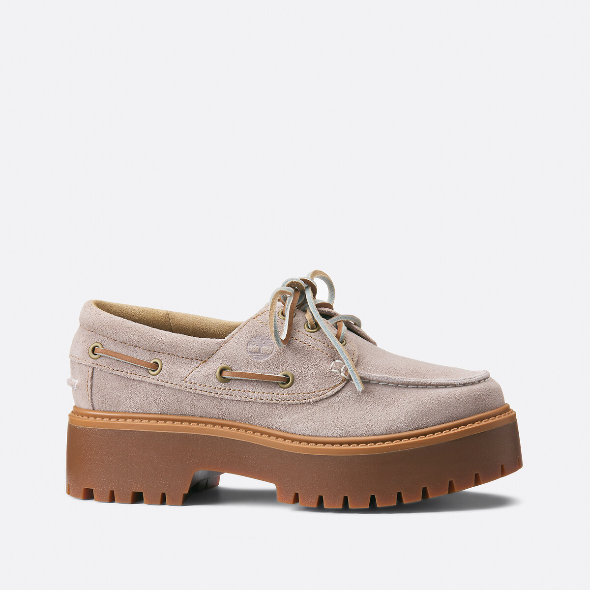 Timberland Zapatos náuticos de cuña Stone Street en piel — photo 2