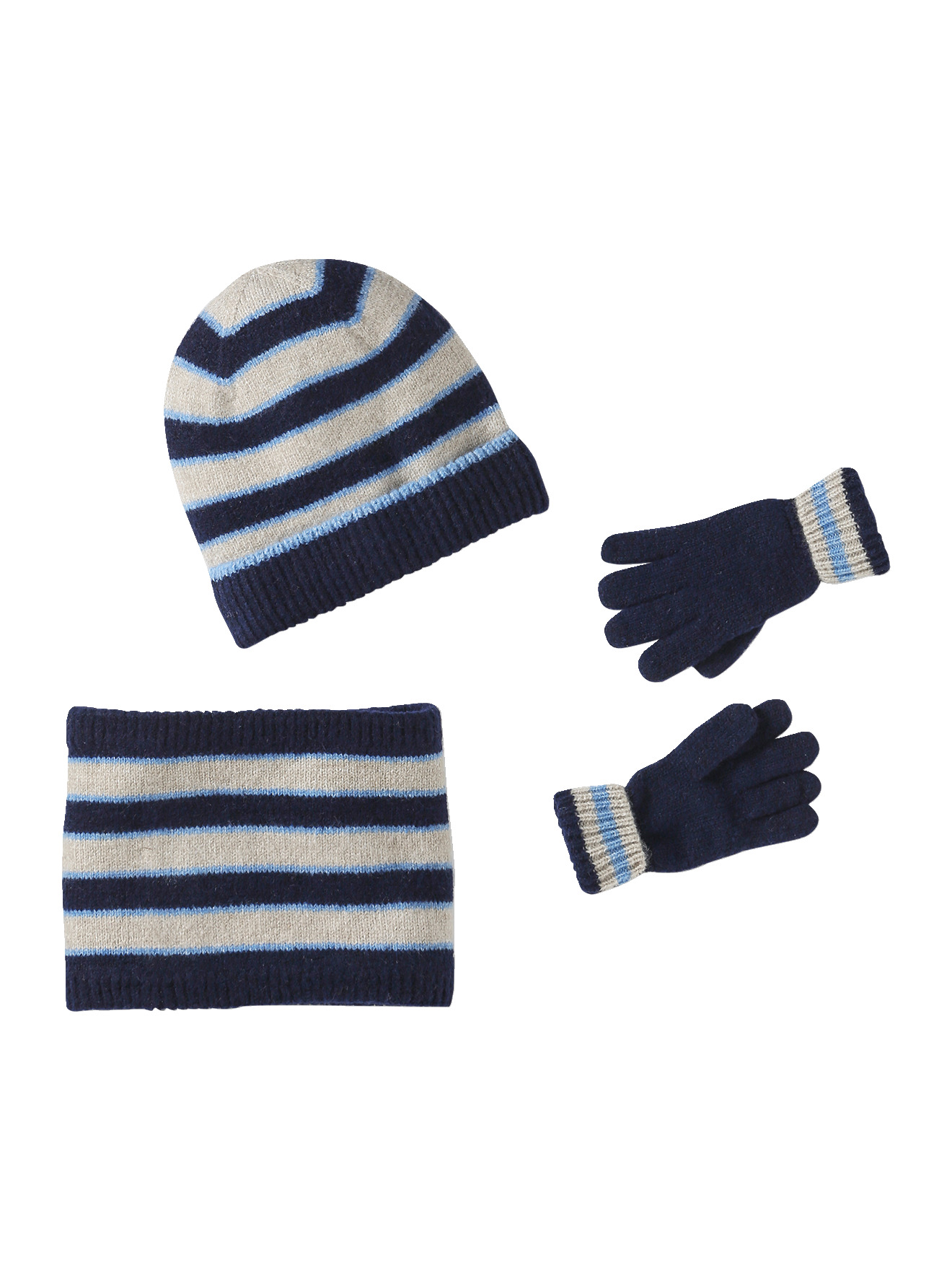 Ensemble bonnet, snood et mitaines, VERTBAUDET