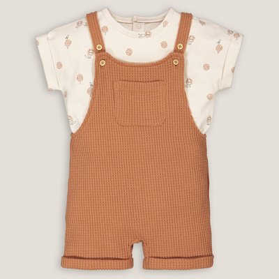 T-Shirt/Short Dungarees Outfit LA REDOUTE COLLECTIONS