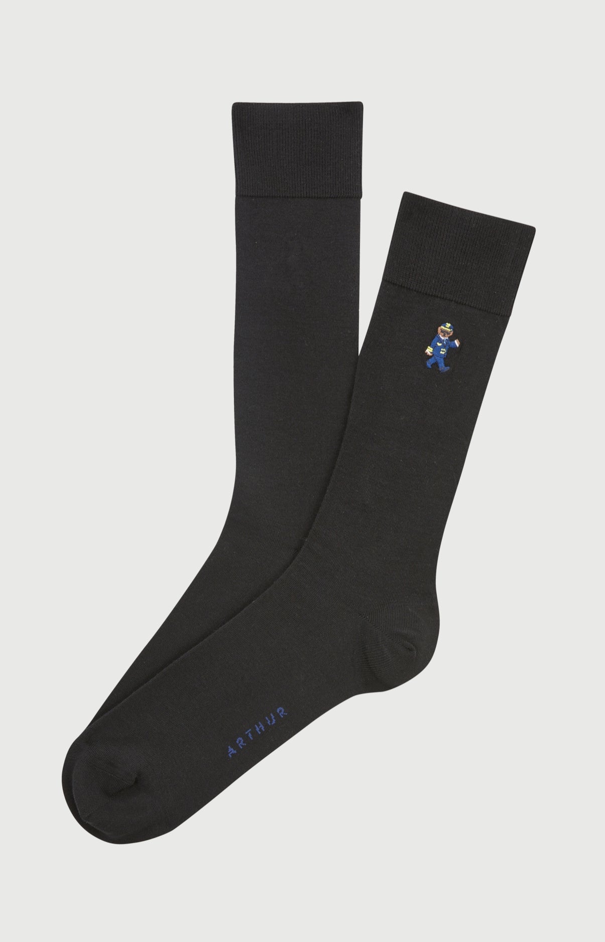 Chaussettes brodées en coton imprimé Pilote de lit, ARTHUR
