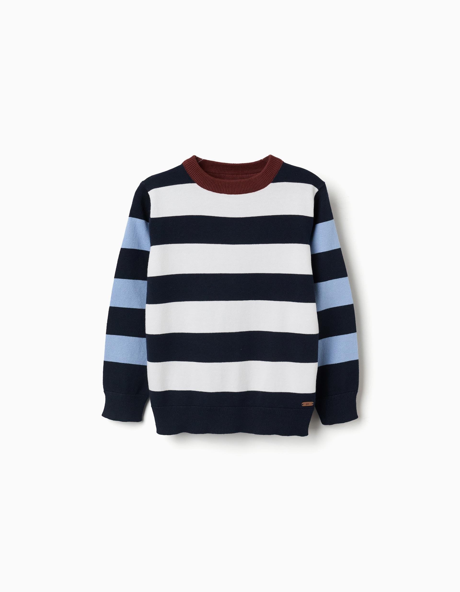 Pull en maille à blocs de couleur, ZIPPY