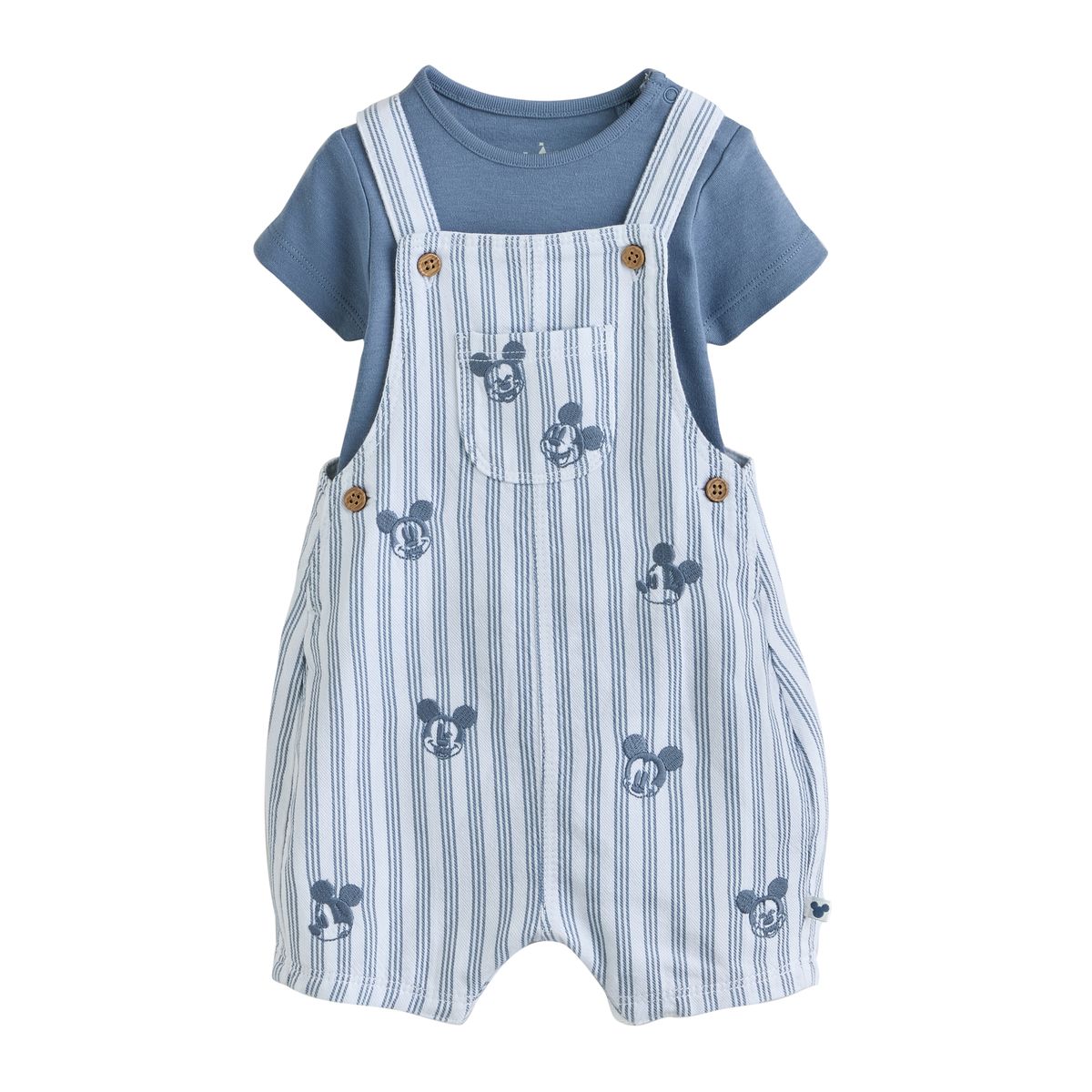 Ensemble bébé body et salopette mickey mouse, NEXT