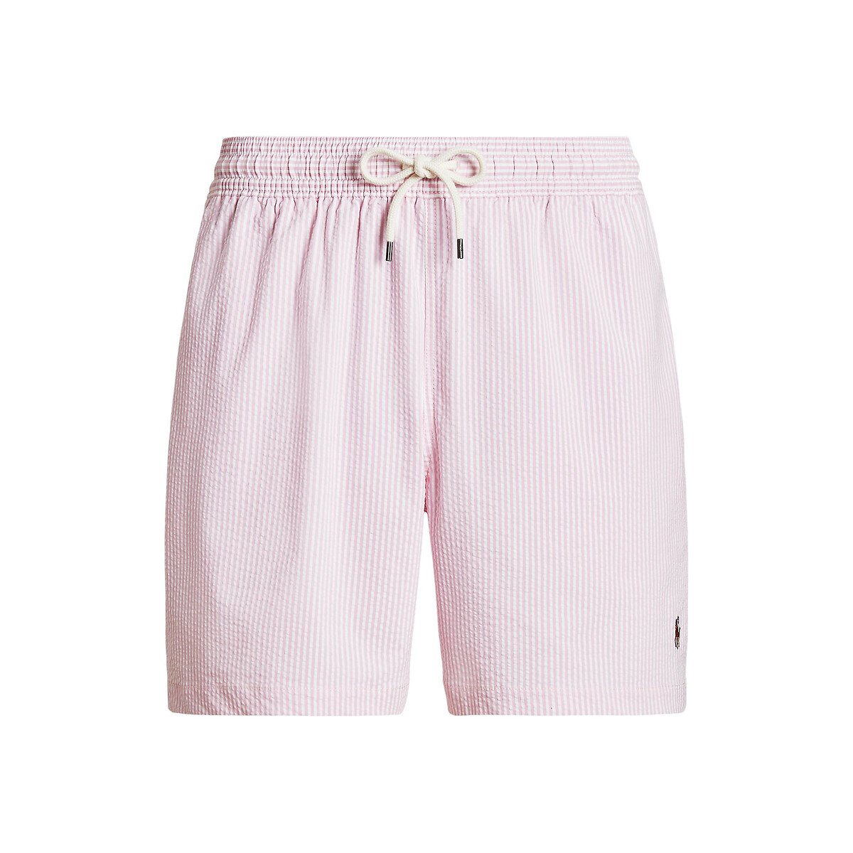 Short de bain seersucker logo brode rose Polo Ralph Lauren La Redoute