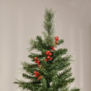 Sapin De Noël Artificiel Lumineux Avec Baies Et Cônes - 40 Cm - 8 Modes De Lumière - Alimentation Piles