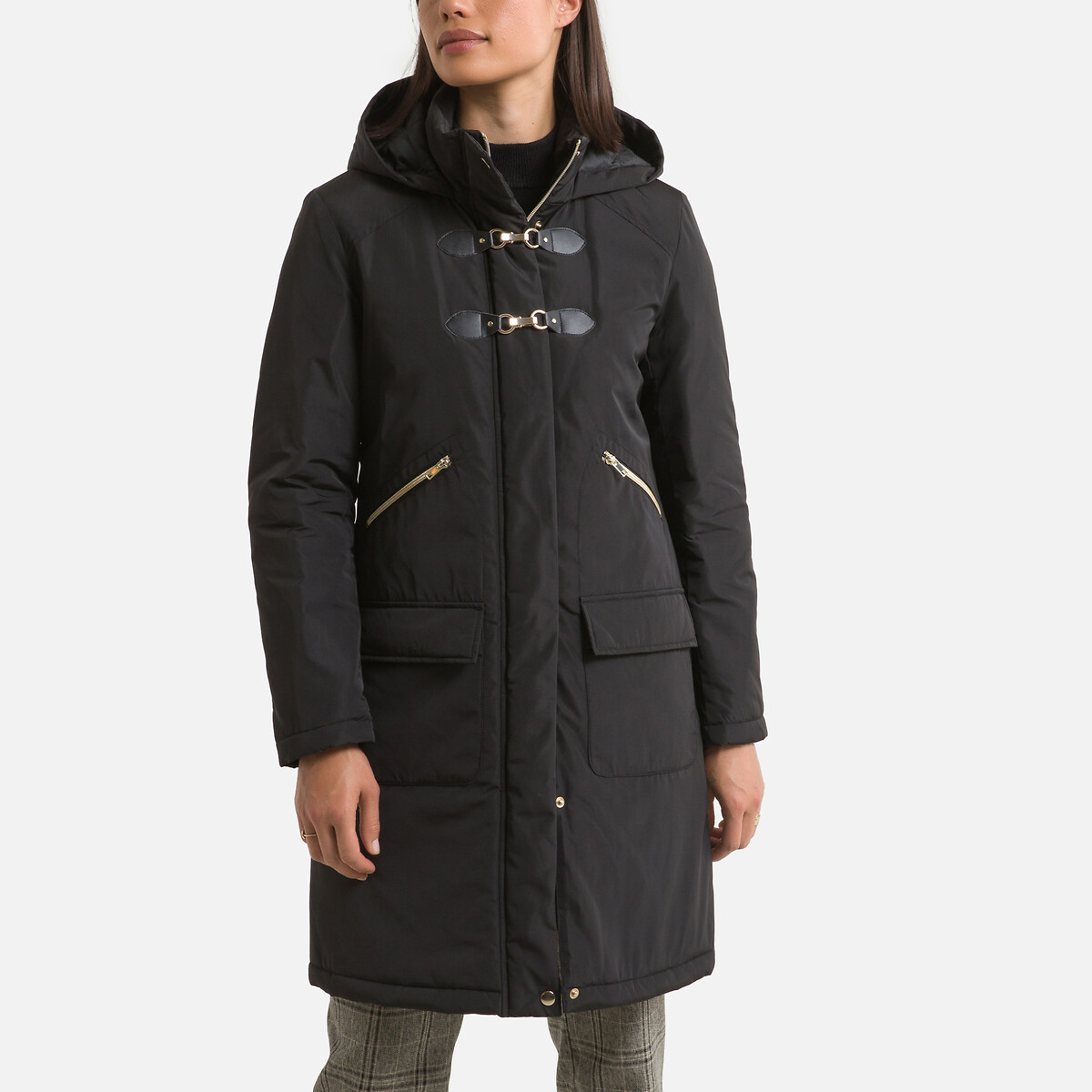 womens mid length parka