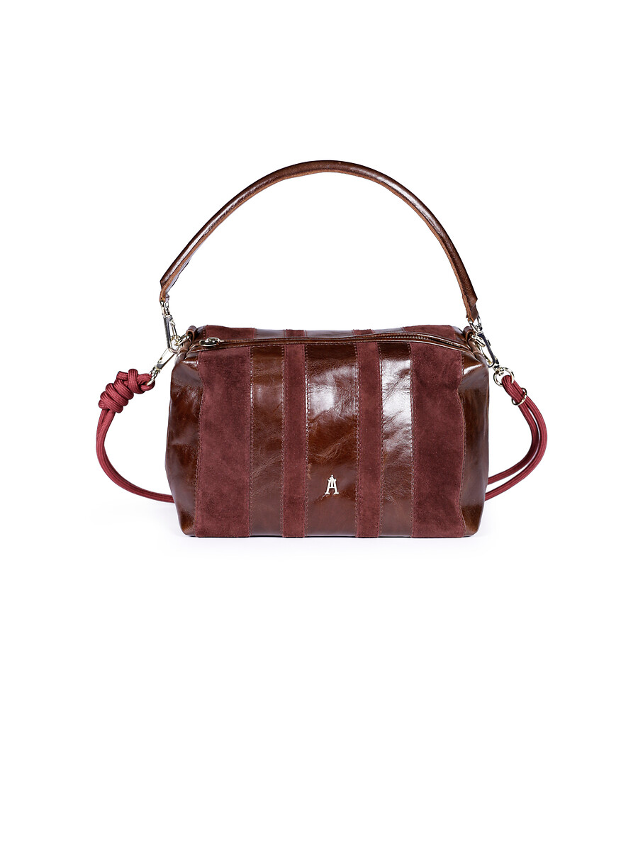 Sac en cuir à effet rayures, MINI HALO, CRAIE STUDIO